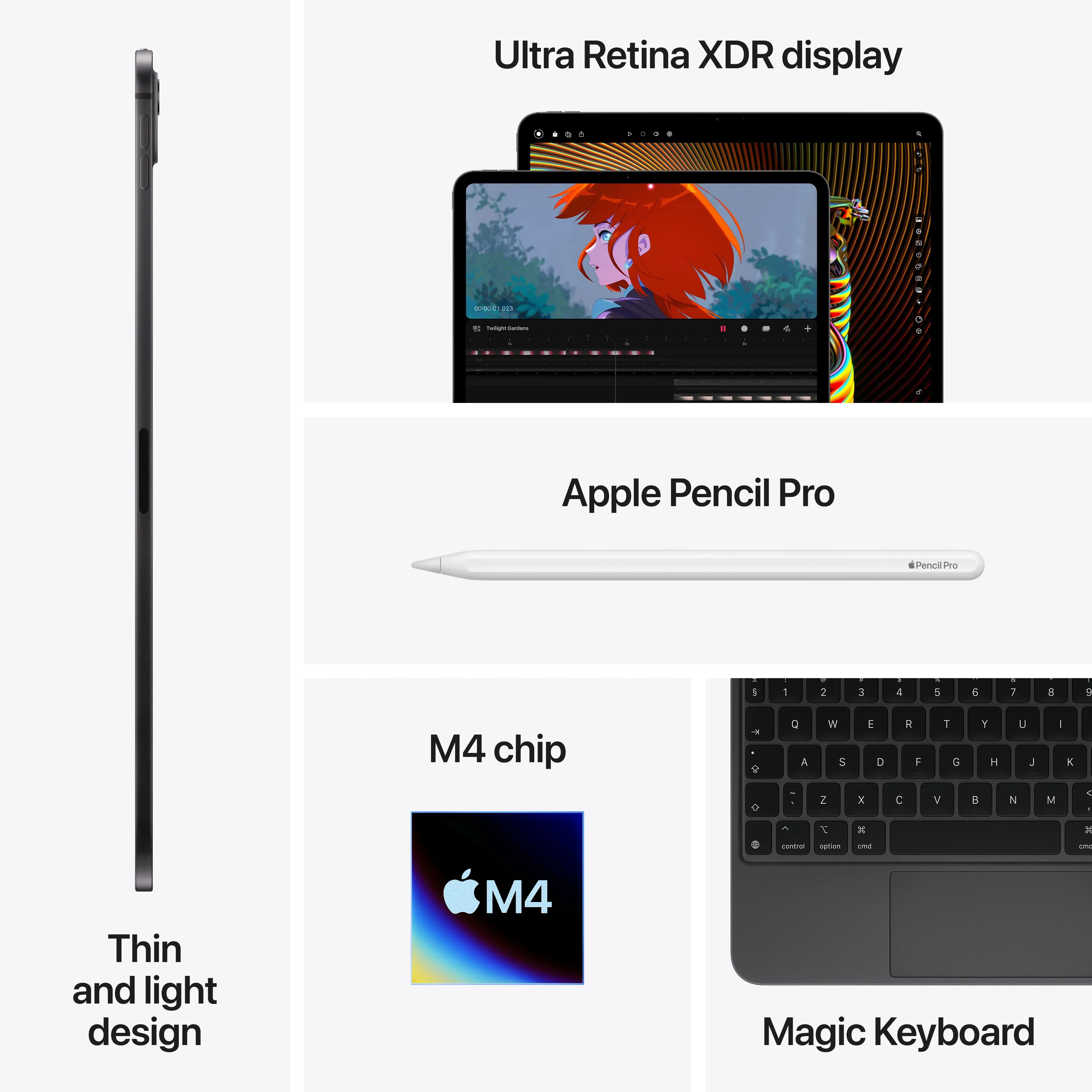 iPad Pro 11" M4, 1TB, Cellular, Nano-texture Glass, Space Black - Image 9