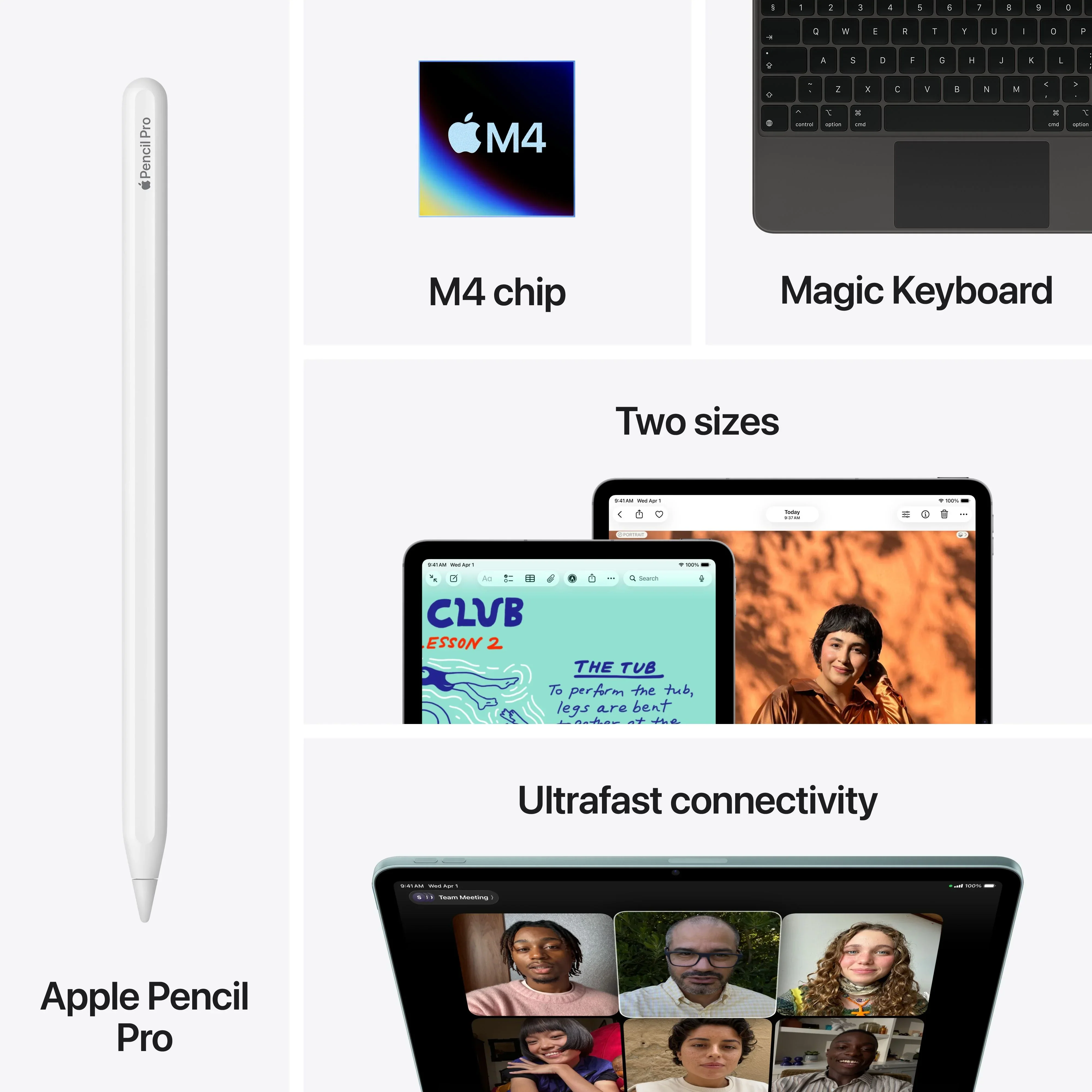 iPad Air M4, 13", 128GB, Cellular, Albastru - Image 9