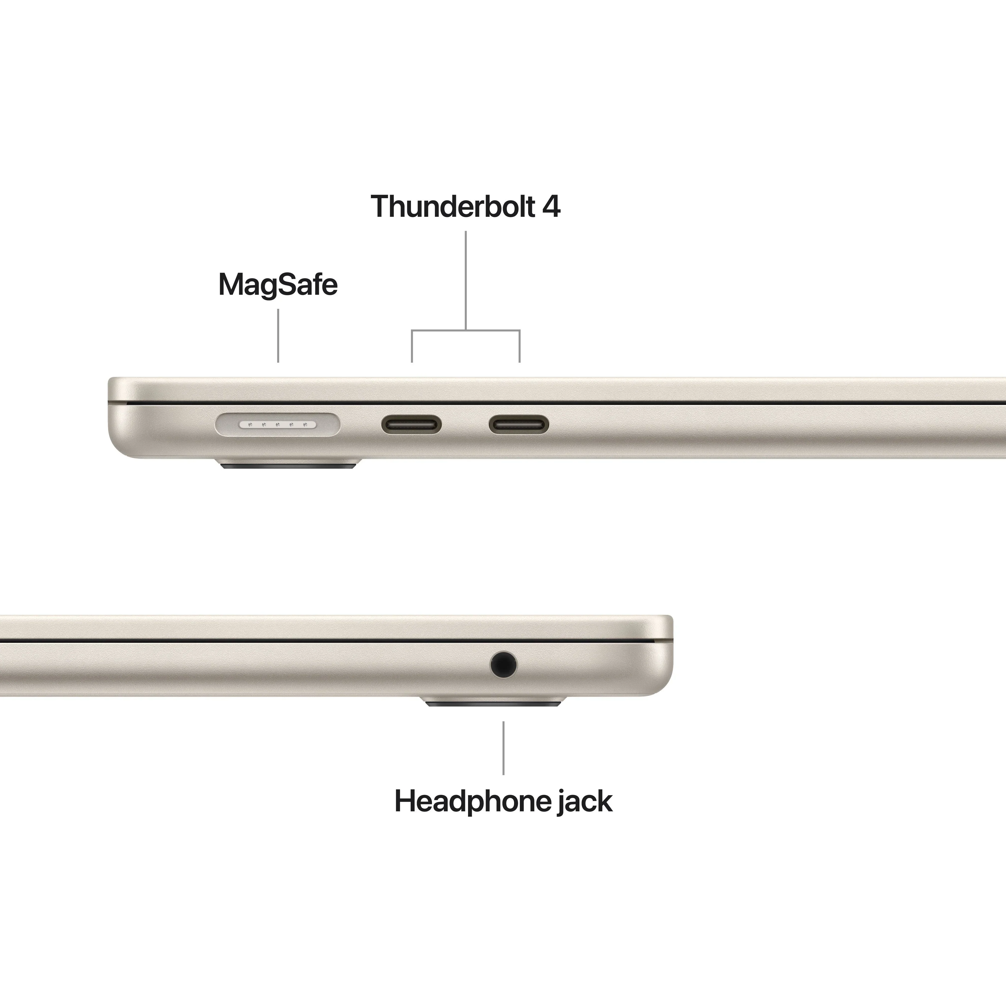MacBook Air 13", procesor Apple M5, 10 nuclee CPU si 8 nuclee GPU, 16GB, 512GB SSD, Starlight, INT KB - Image 6