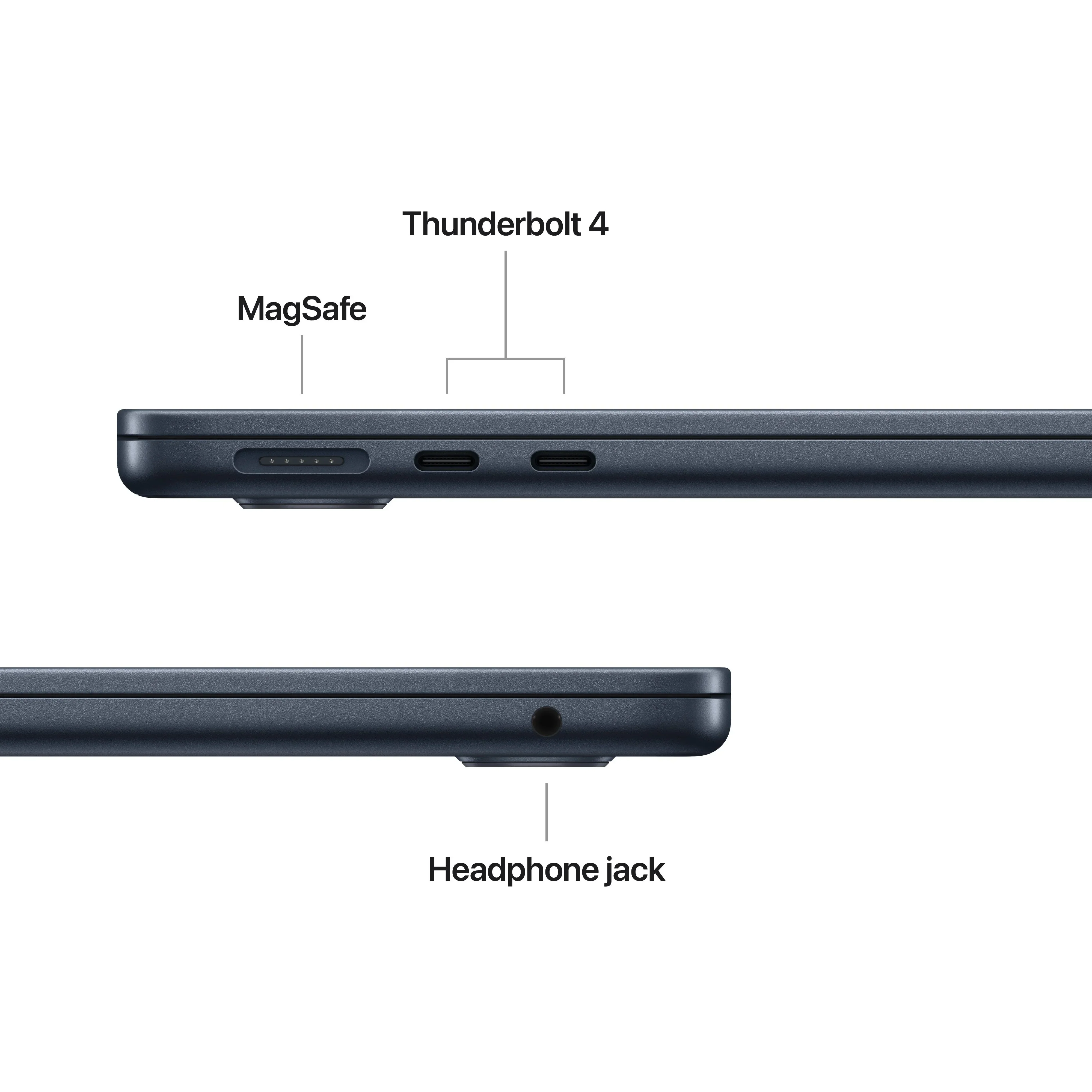 MacBook Air 13", procesor Apple M5, 10 nuclee CPU si 10 nuclee GPU, 16GB, 1TB SSD, Midnight, INT KB - Image 6