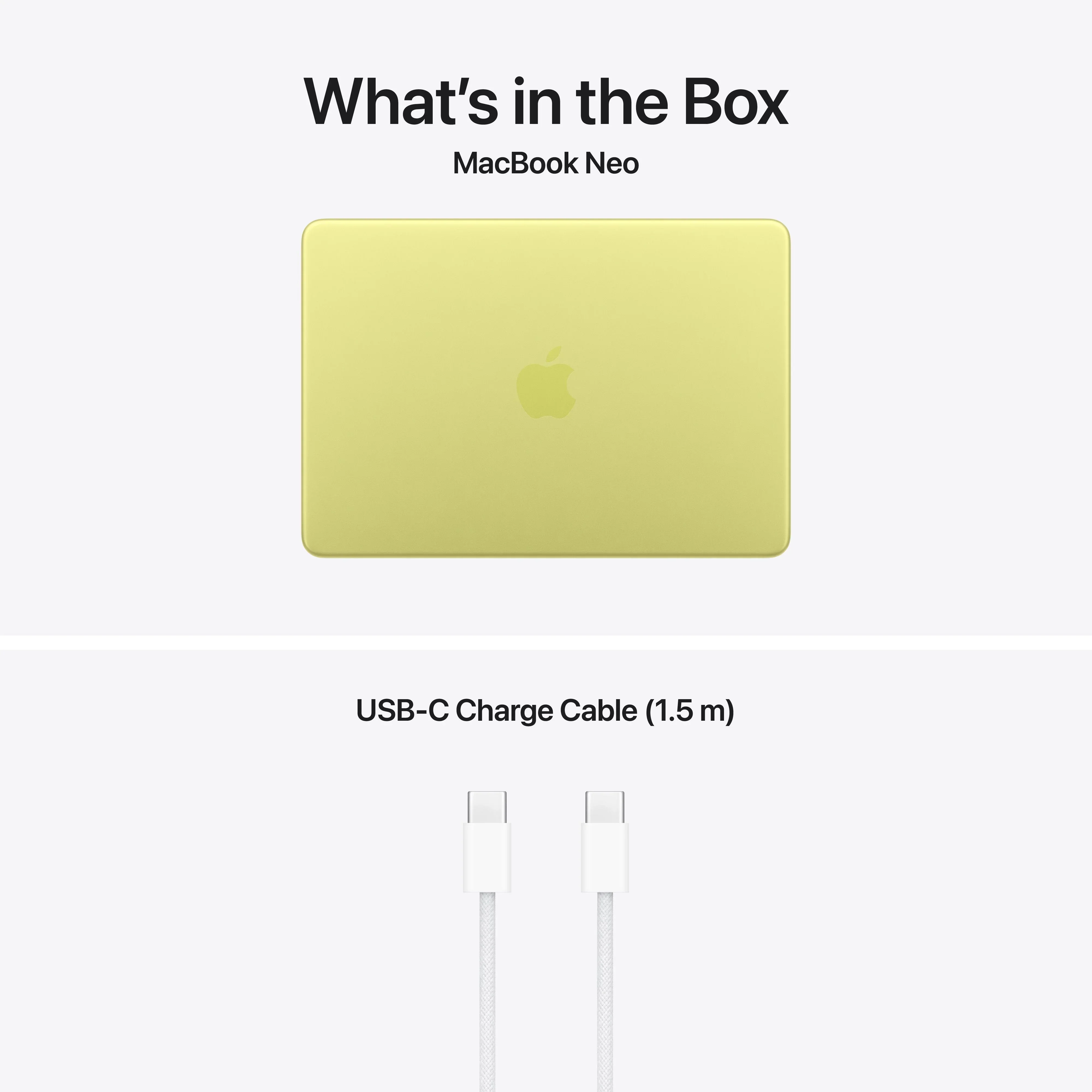 MacBook Neo 13", procesor Apple A18 Pro, 6 nuclee CPU si 5 nuclee GPU, Magic Keyboard, 256GB SSD, Citrus - Image 10