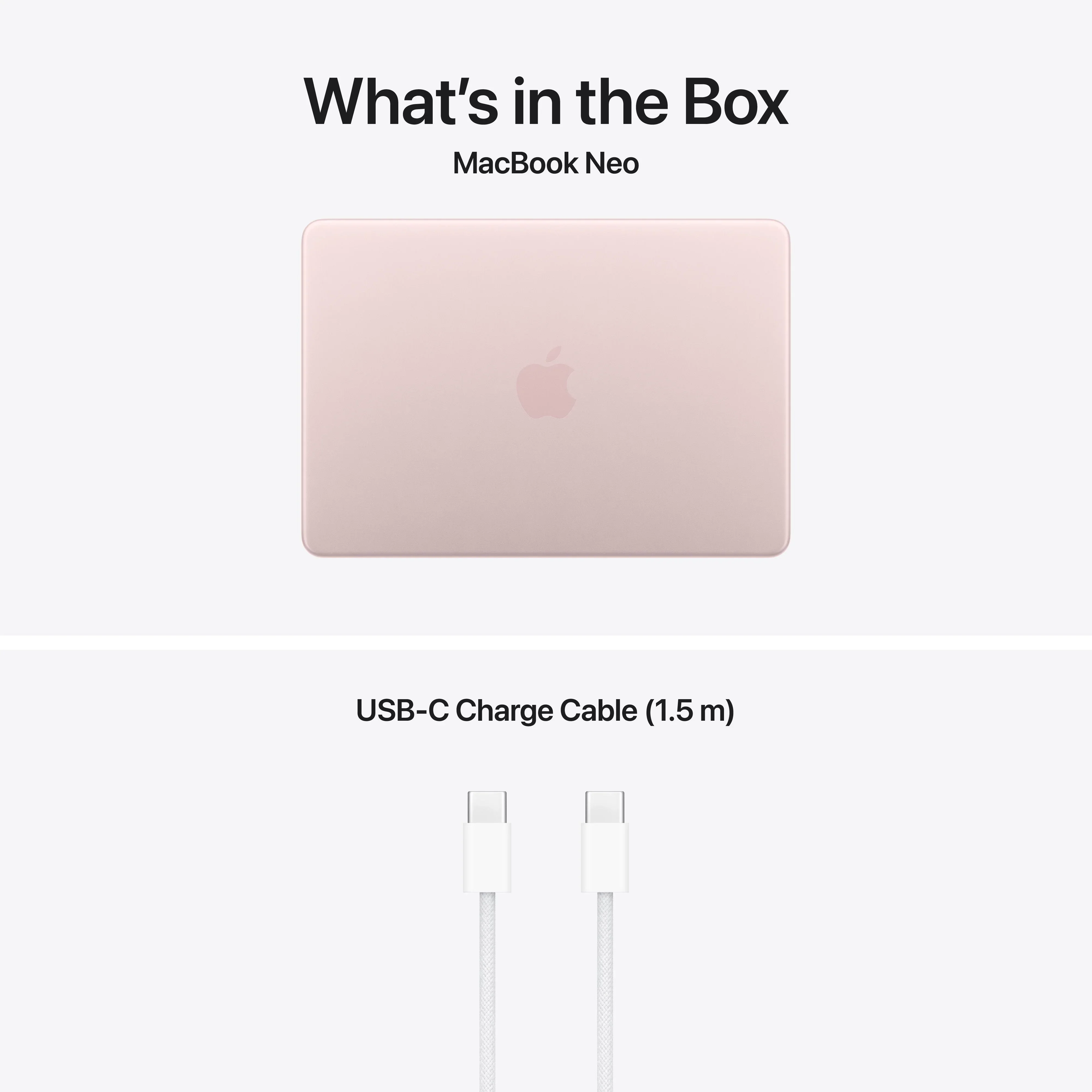 MacBook Neo 13", procesor Apple A18 Pro, 6 nuclee CPU si 5 nuclee GPU, Magic Keyboard, 256GB SSD, Blush - Image 10