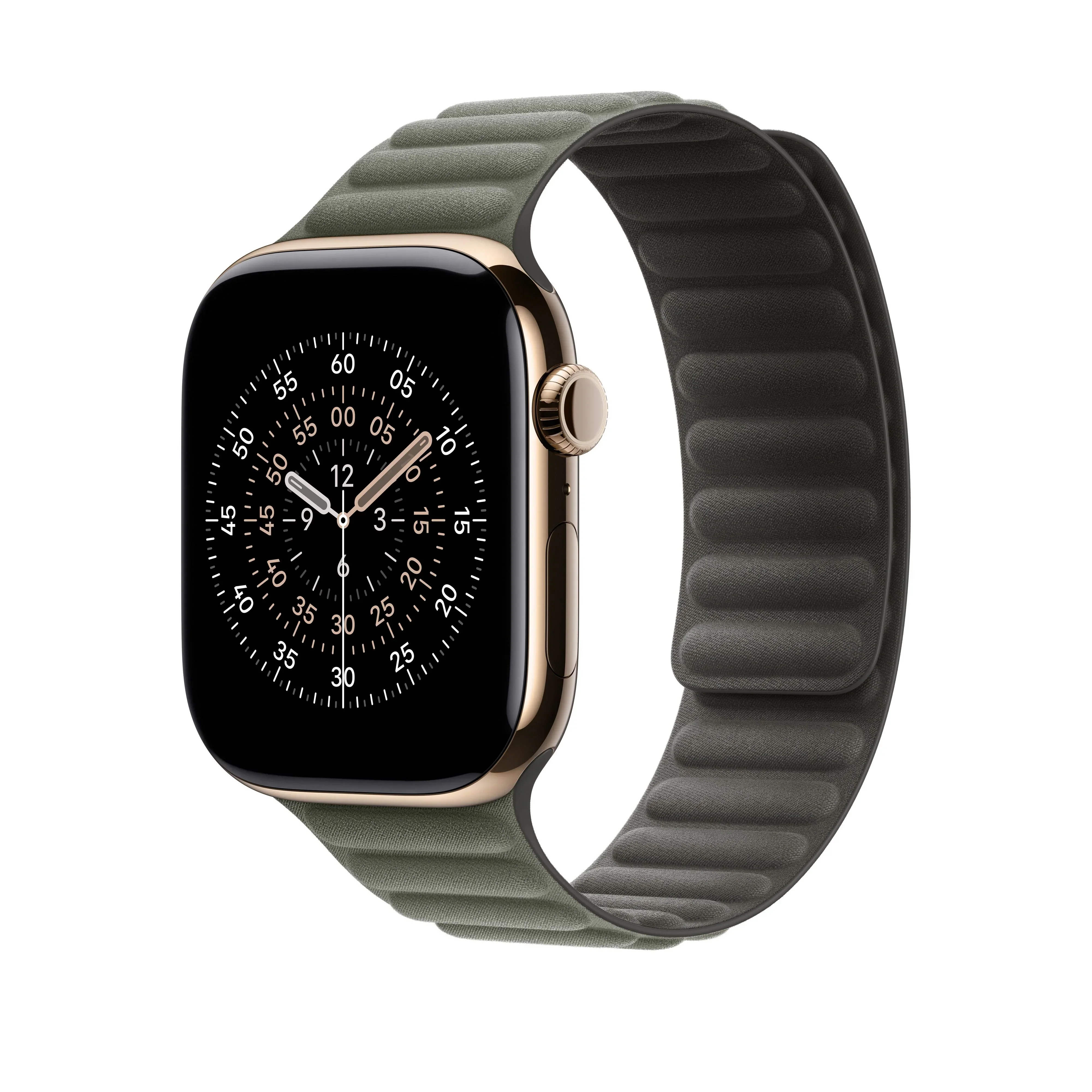 Curea Apple pentru Apple Watch 46mm Sage Grey Magnetic Link S/M - Image 2