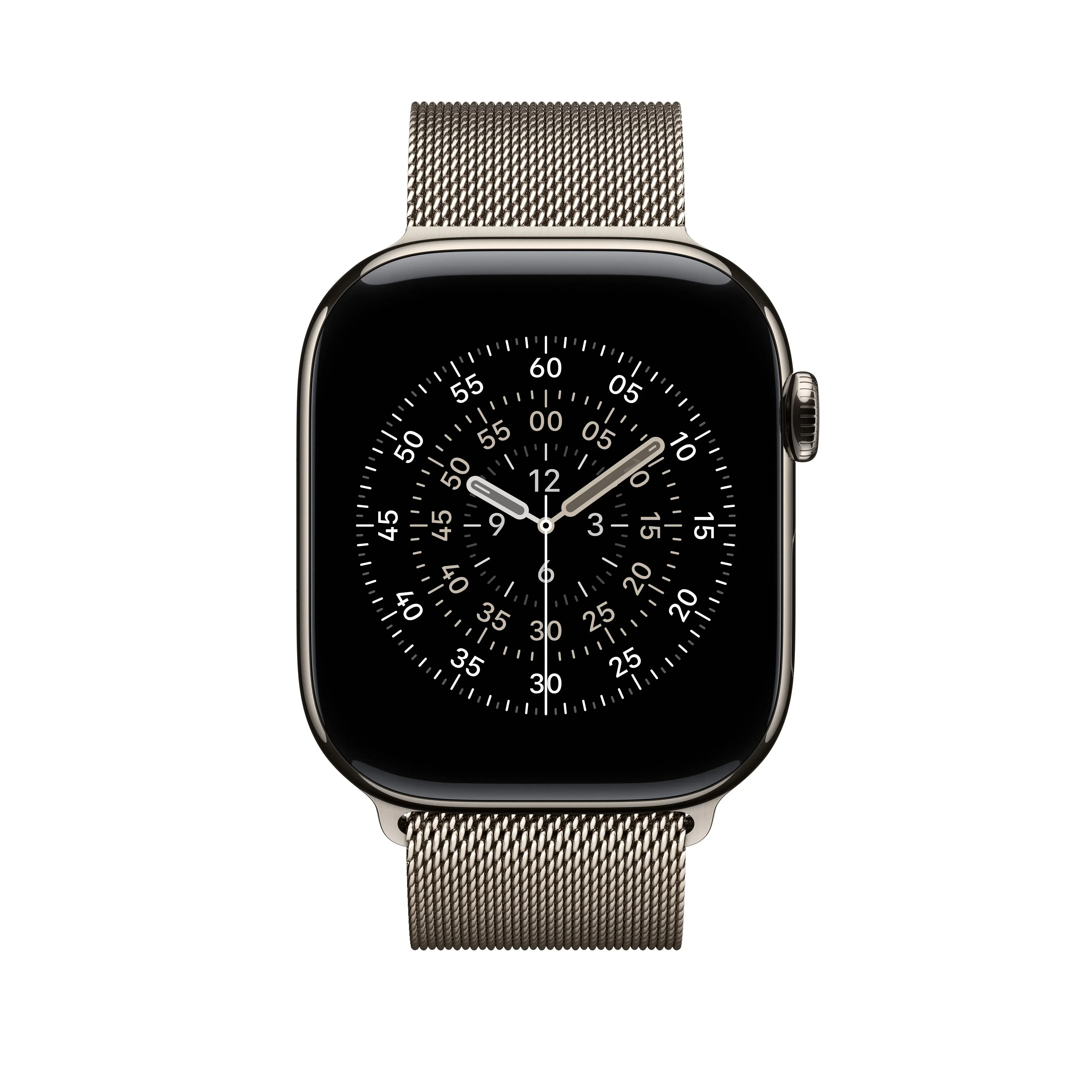 Curea Apple pentru Apple Watch 46mm Natural Milanese Loop M/L - Image 3