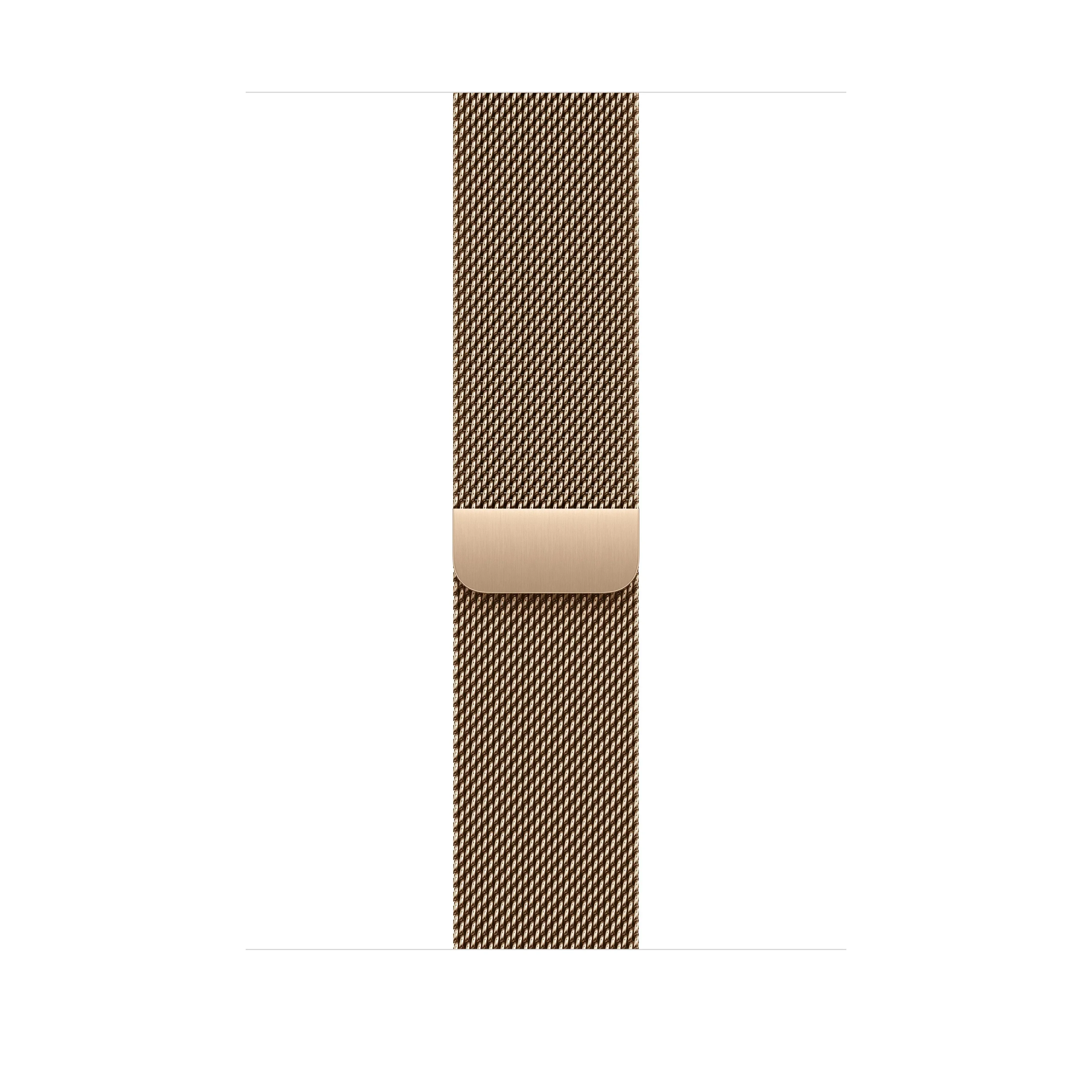 Curea Apple pentru Apple Watch 46mm Gold Milanese Loop M/L