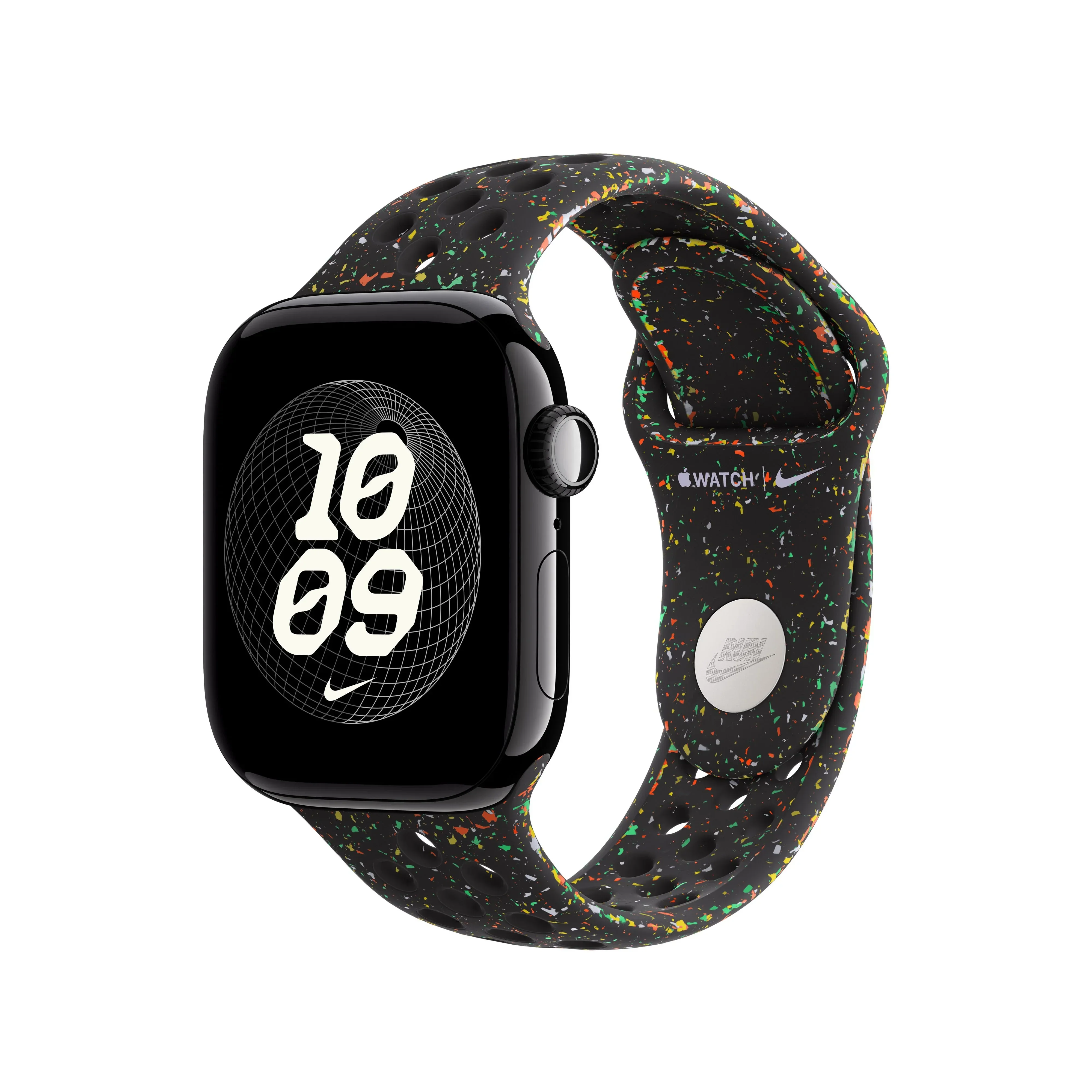 Curea Apple pentru Apple Watch 42mm Midnight Black Nike Sport Band M/L - Image 2