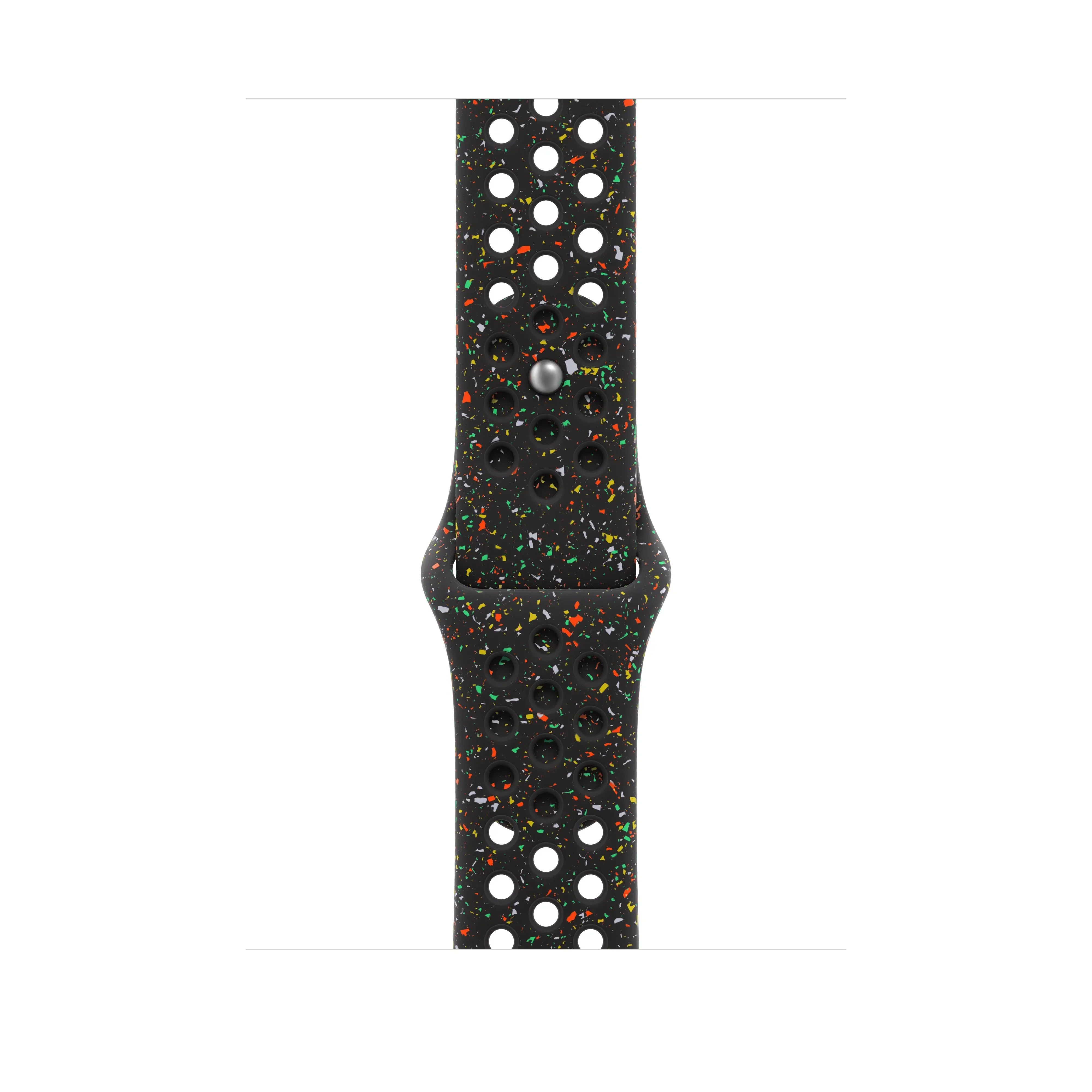 Curea Apple pentru Apple Watch 46mm Midnight Black Nike Sport Band M/L