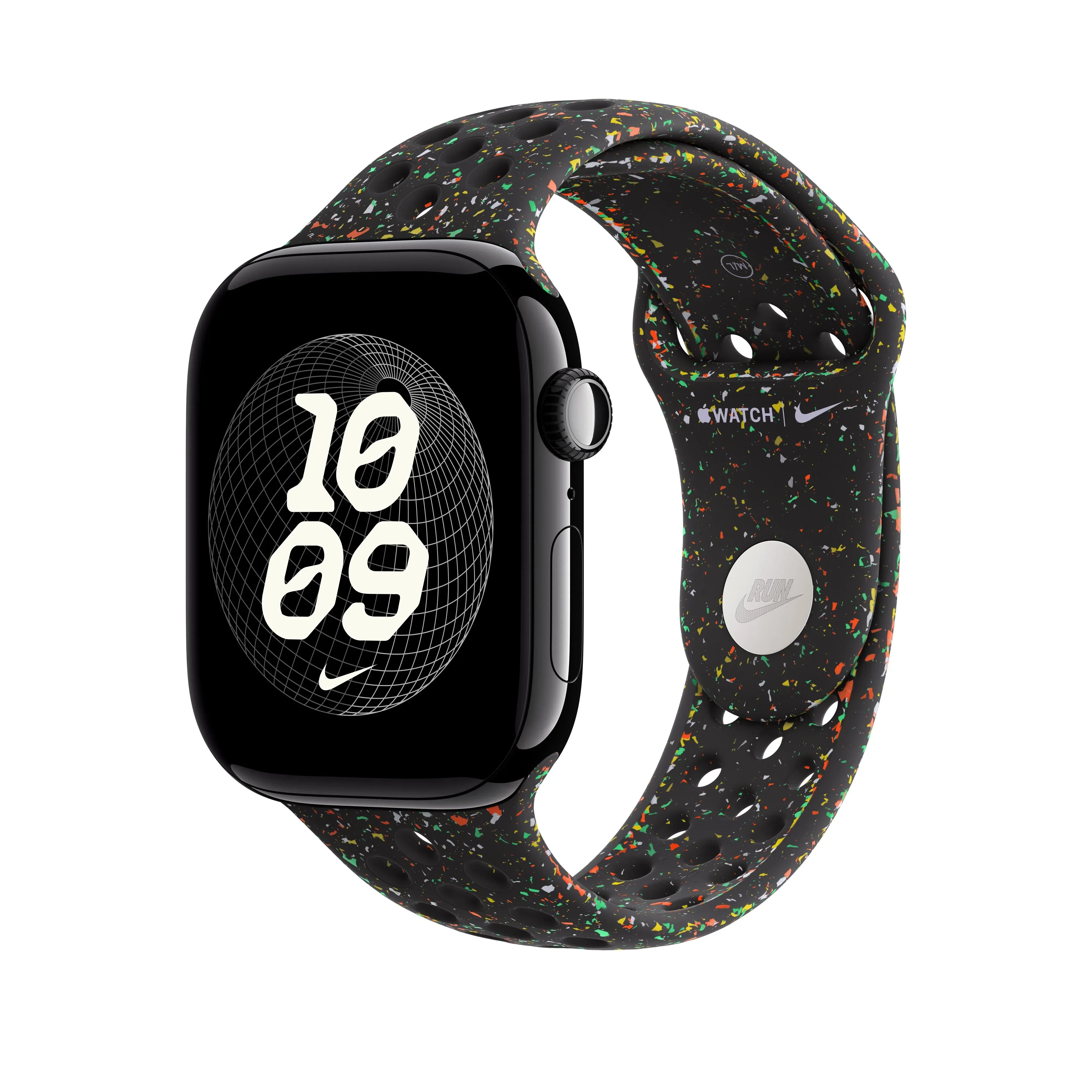 Curea Apple pentru Apple Watch 46mm Midnight Black Nike Sport Band M/L - Image 2