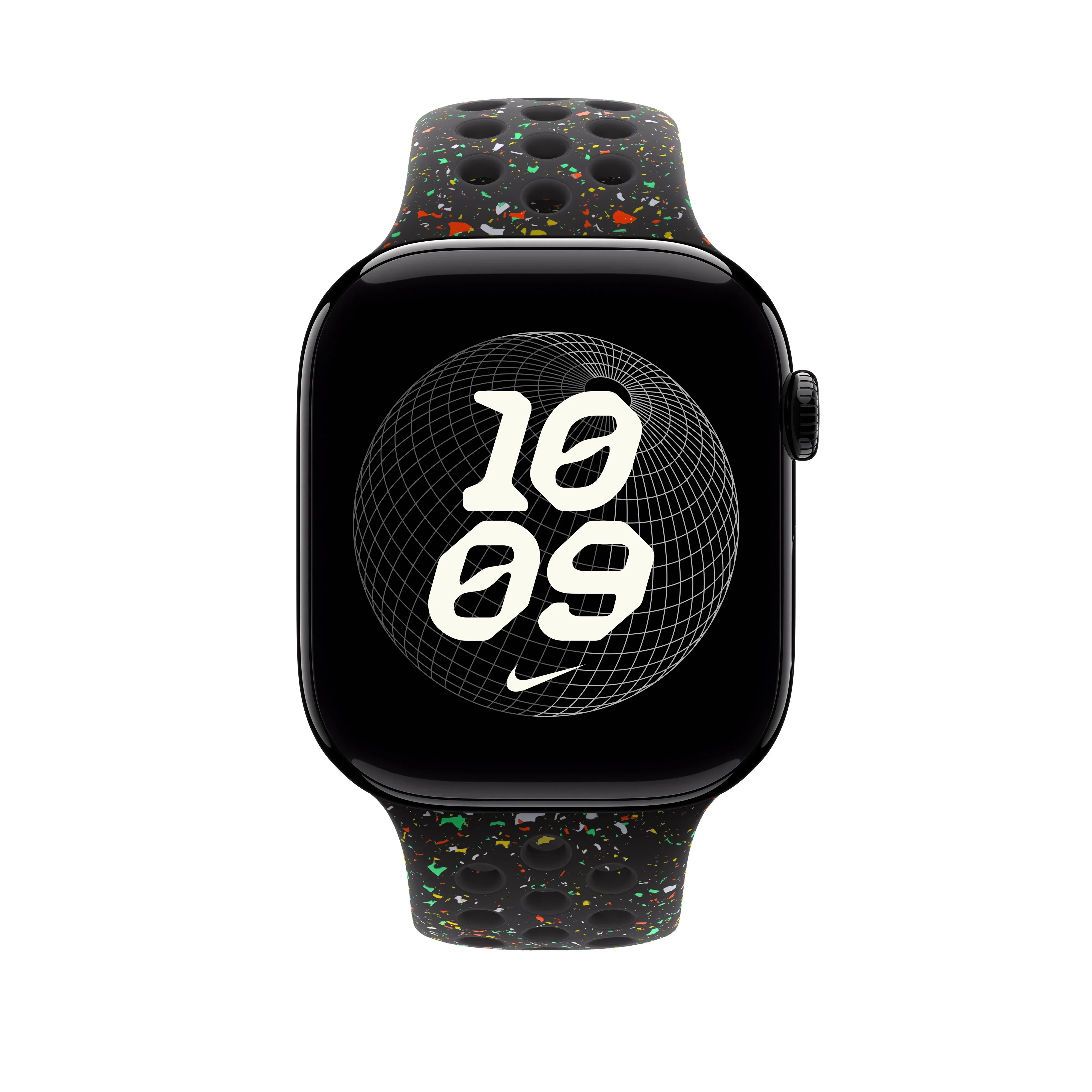 Curea Apple pentru Apple Watch 46mm Midnight Black Nike Sport Band M/L - Image 3