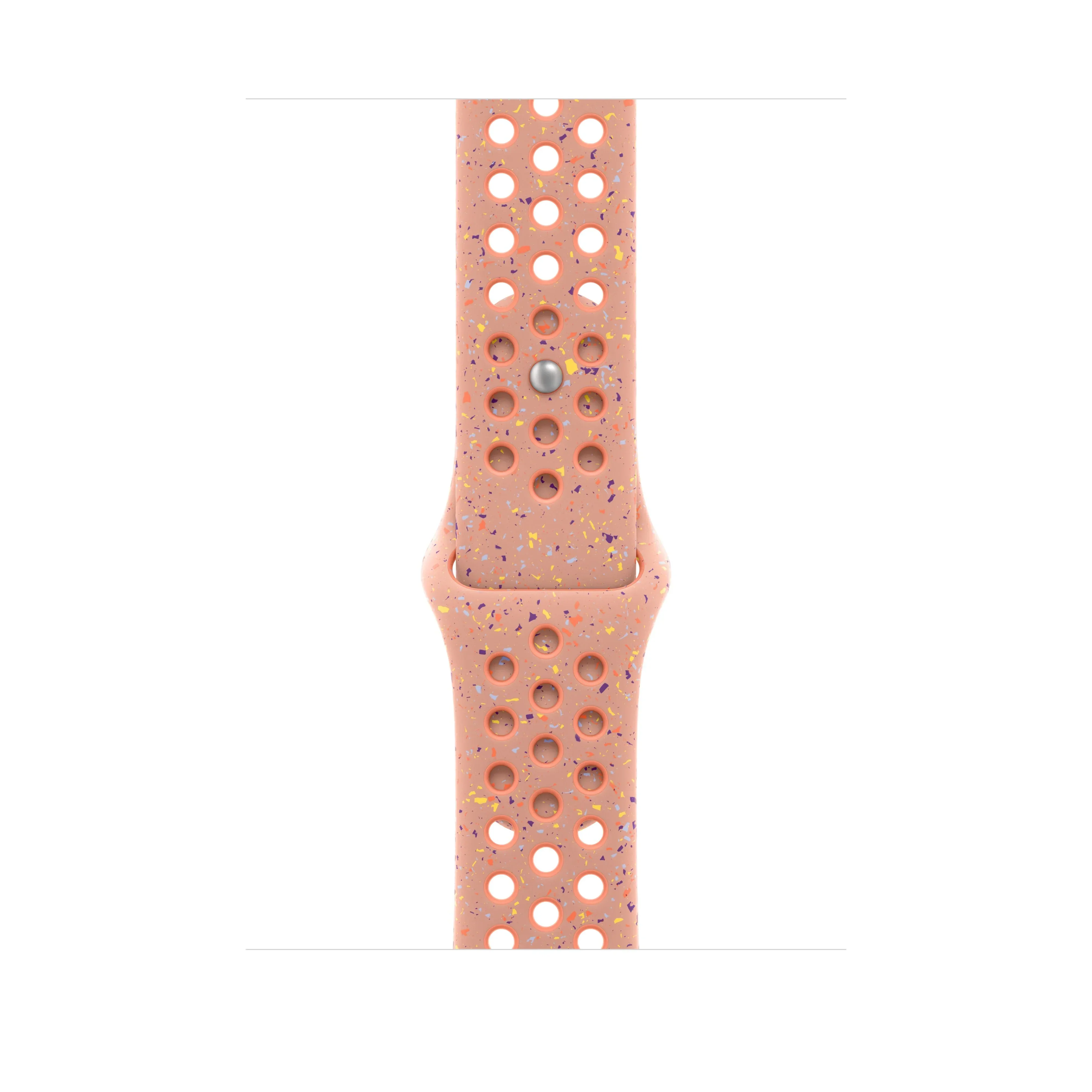 Curea Apple pentru Apple Watch 46mm Alpenglow Pink Nike Sport Band S/M
