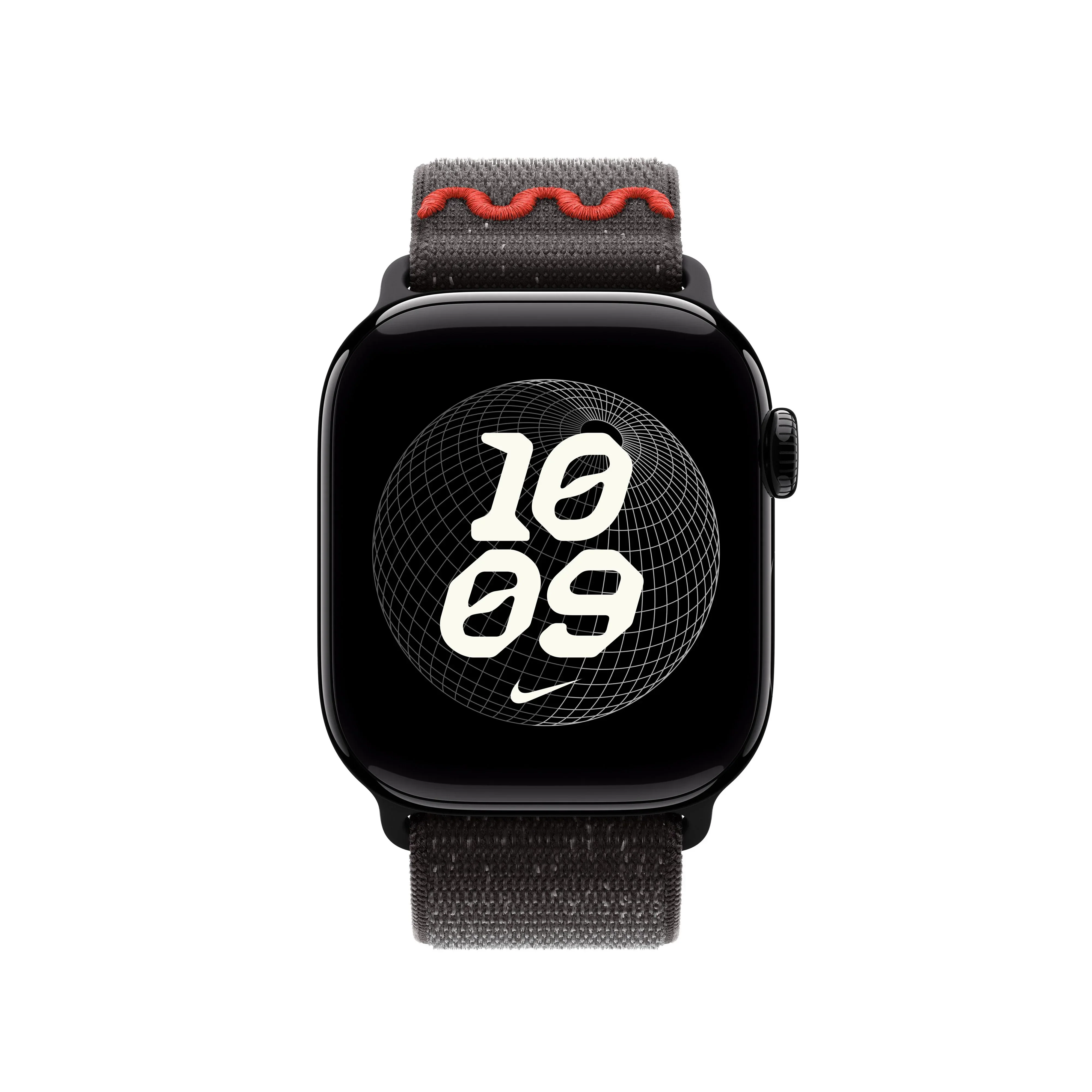 Curea Apple pentru Apple Watch 42mm Midnight Black Nike Sport Loop - Image 3
