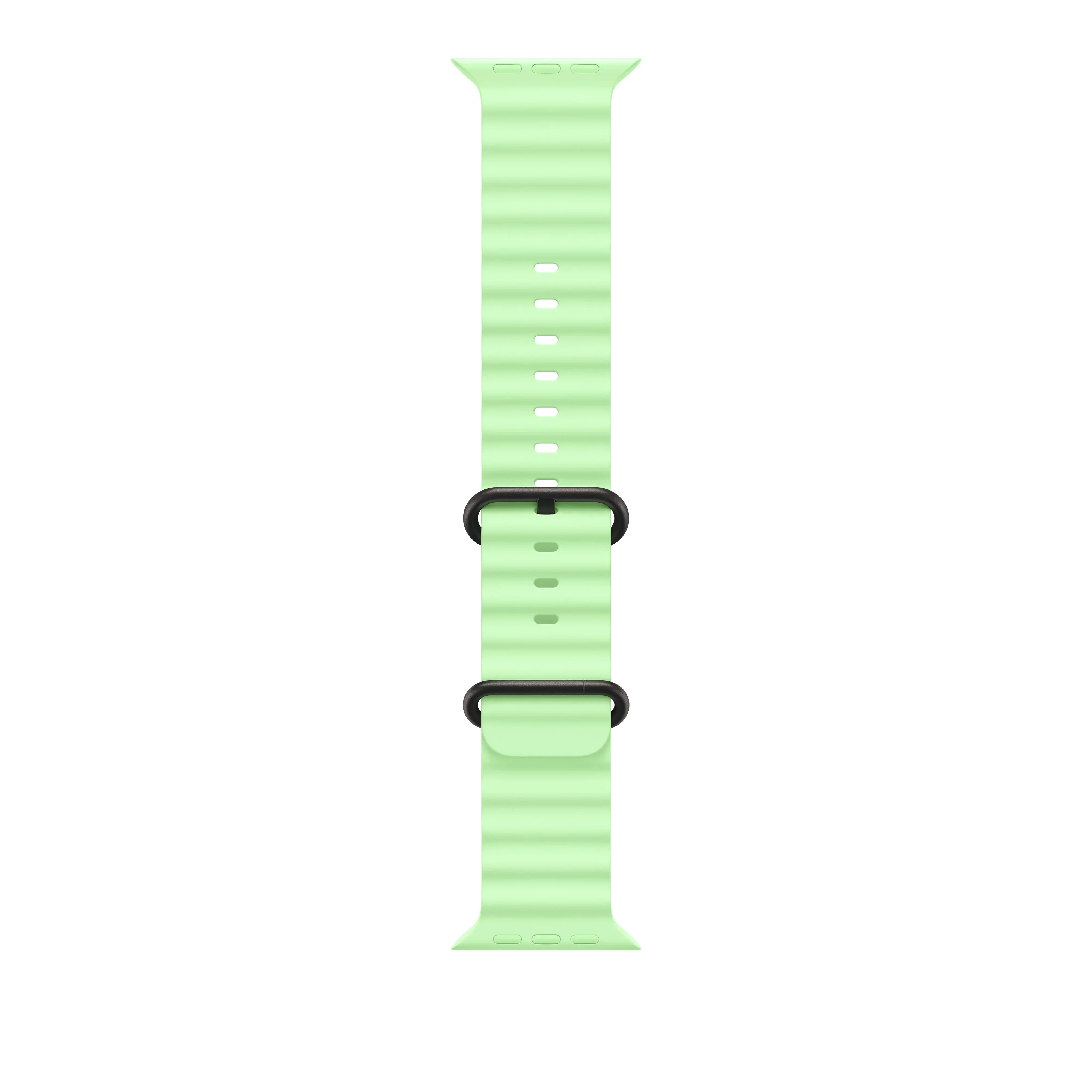 Curea Apple pentru Apple Watch 49mm Neon Green Ocean Band Black Titanium Finish