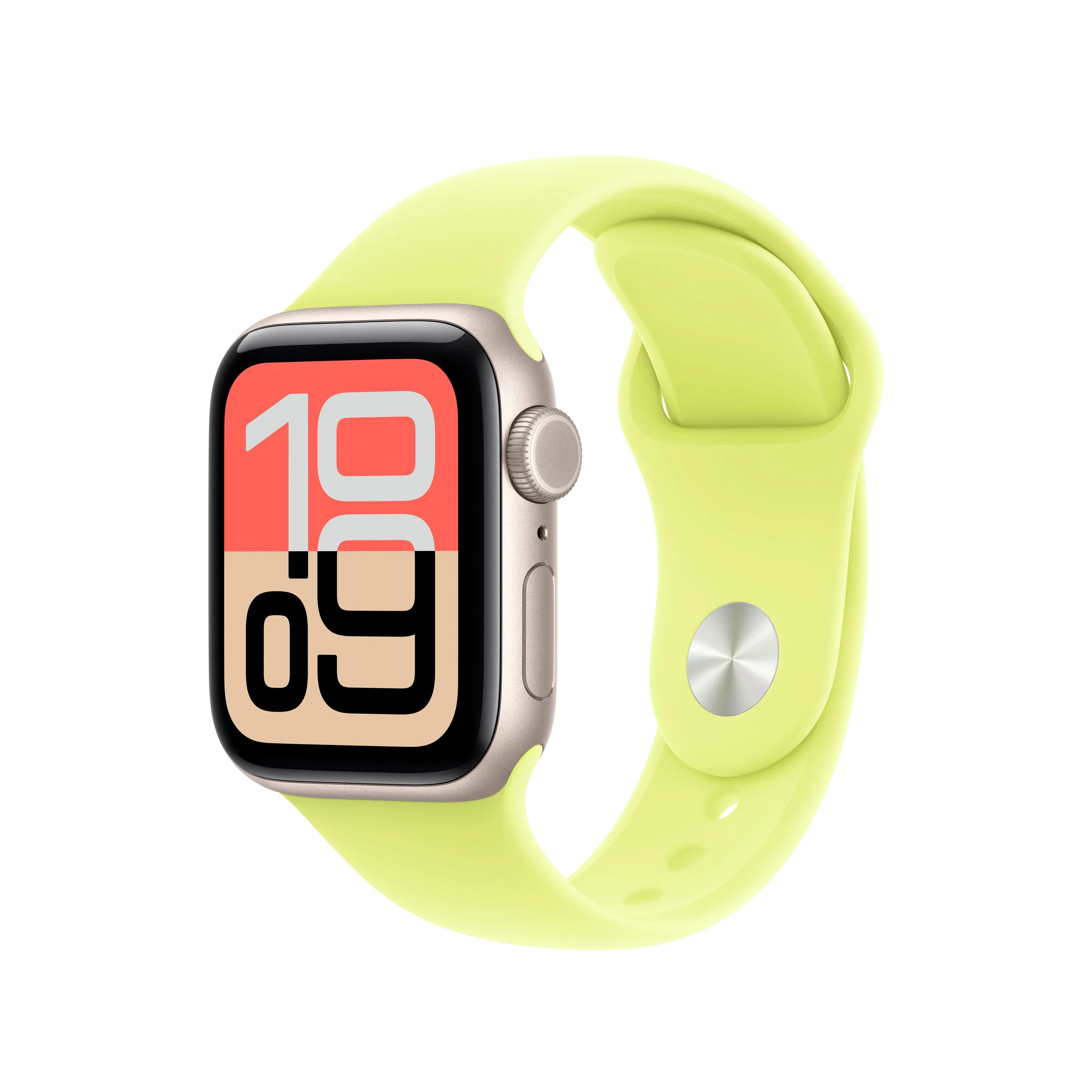 Curea Apple pentru Apple Watch 40mm Neon Yellow Sport Band S/M - Image 2