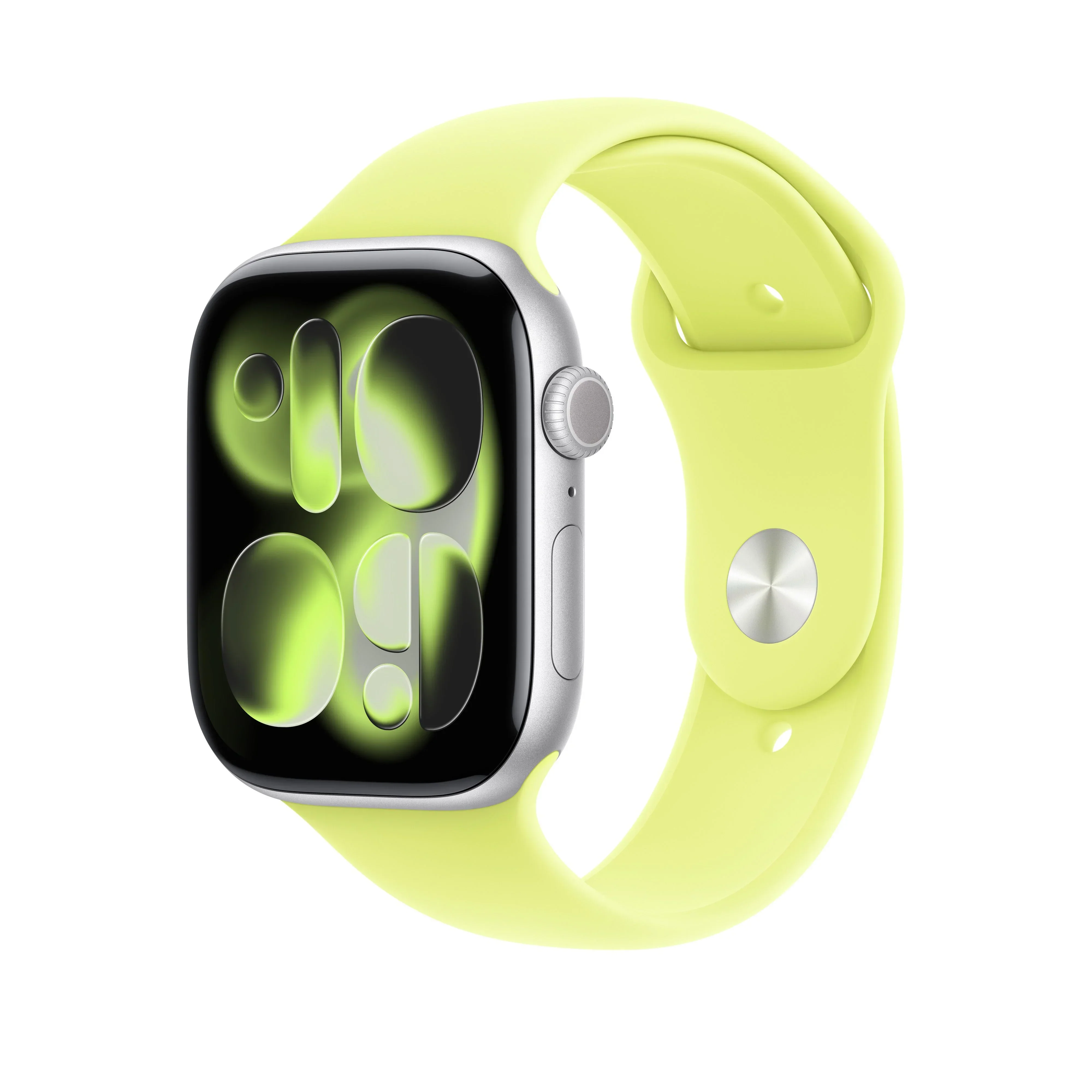 Curea Apple pentru Apple Watch 46mm Neon Yellow Sport Band S/M - Image 2