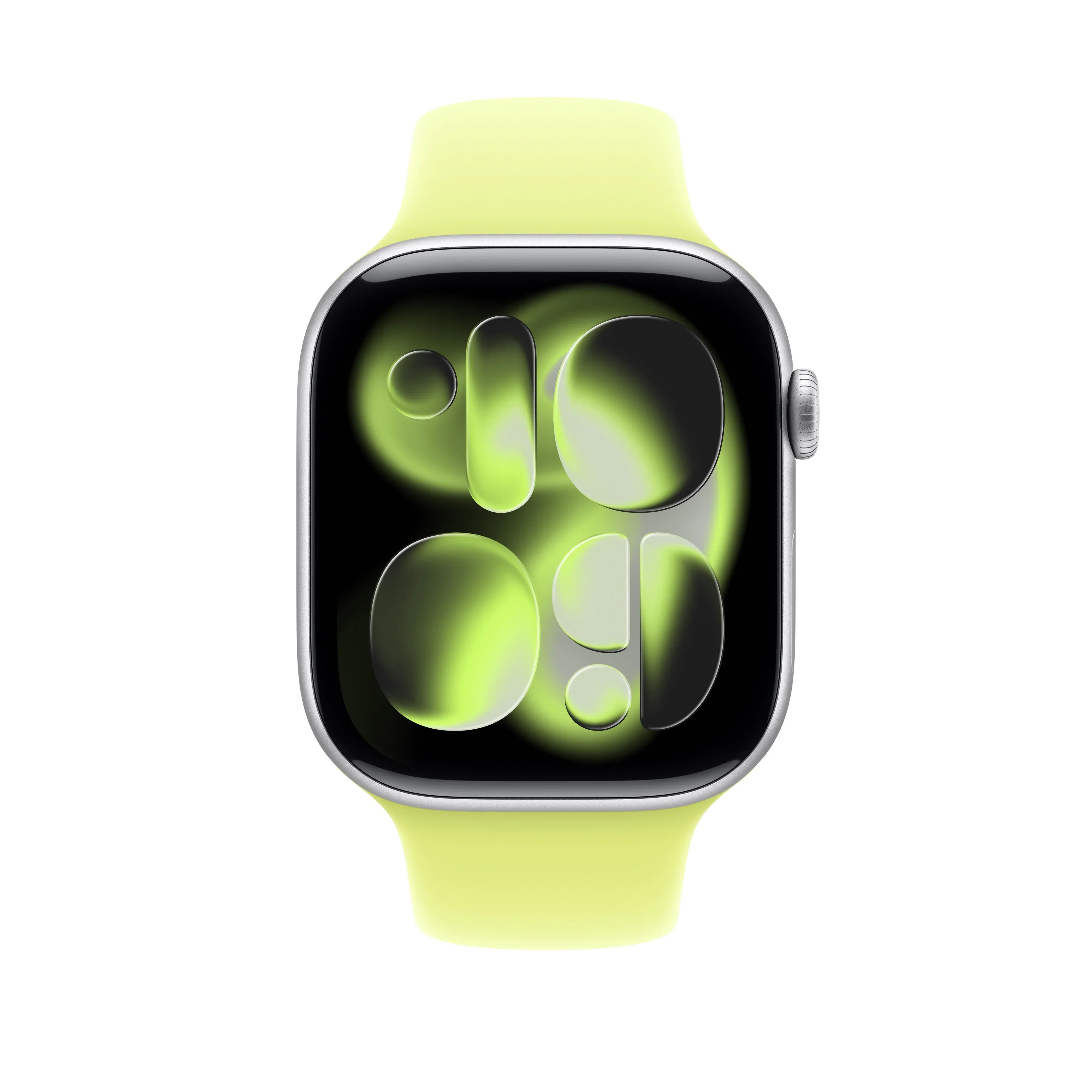 Curea Apple pentru Apple Watch 46mm Neon Yellow Sport Band S/M - Image 3