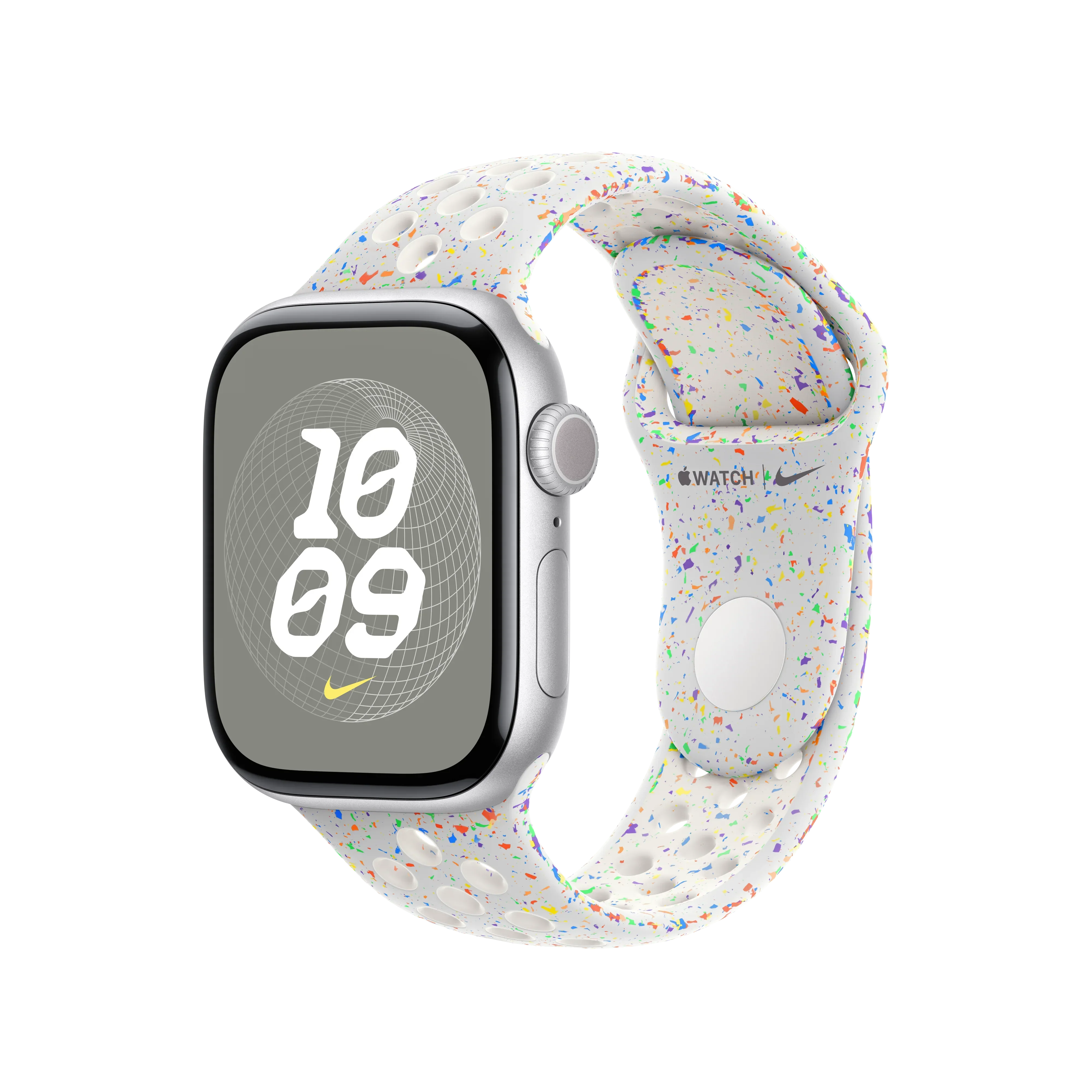 Curea Apple pentru Apple Watch 40mm Nike Sport Band, Pure Platinum Nike Sport Band, M/L - Image 2