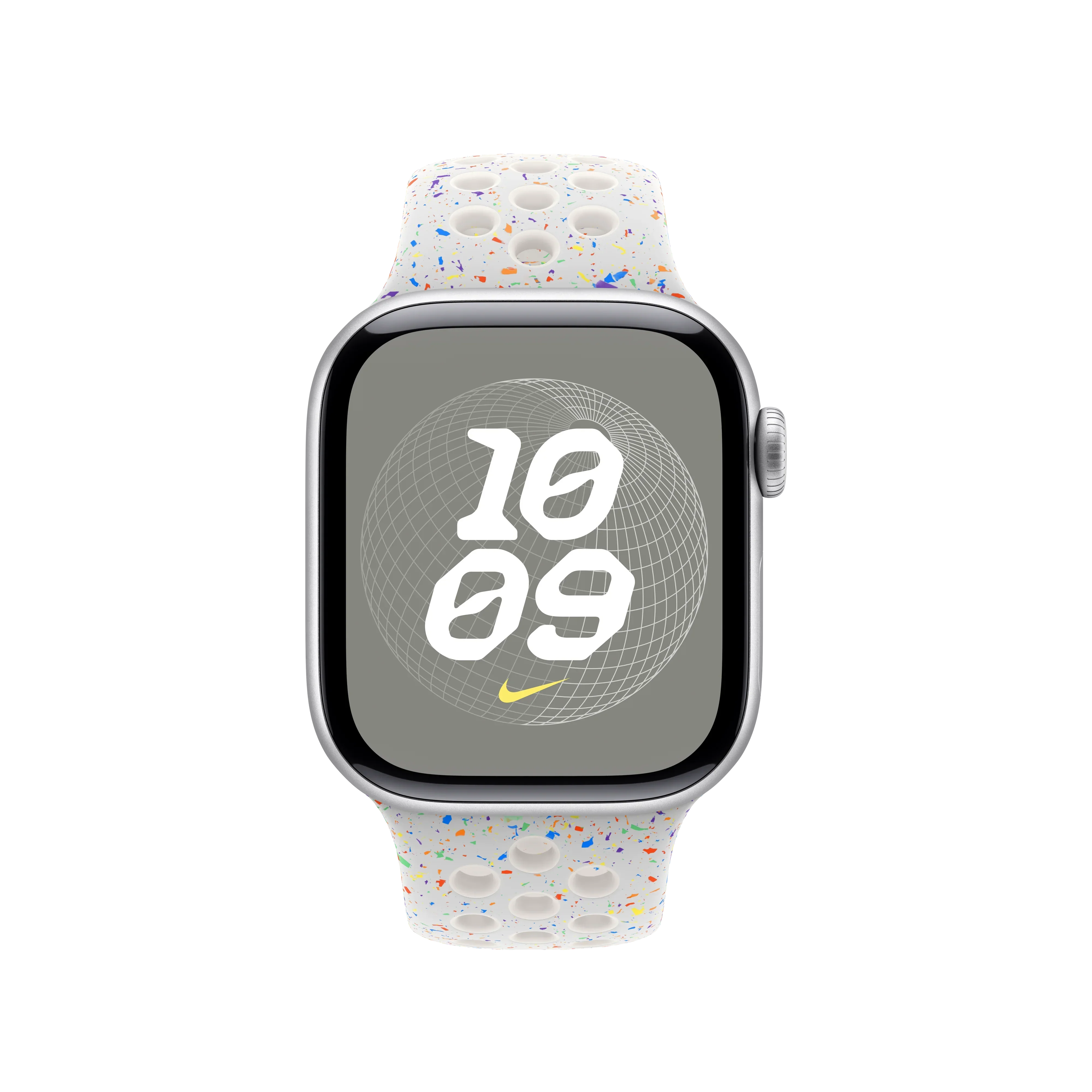 Curea Apple pentru Apple Watch 40mm Nike Sport Band, Pure Platinum Nike Sport Band, S/M - Image 3