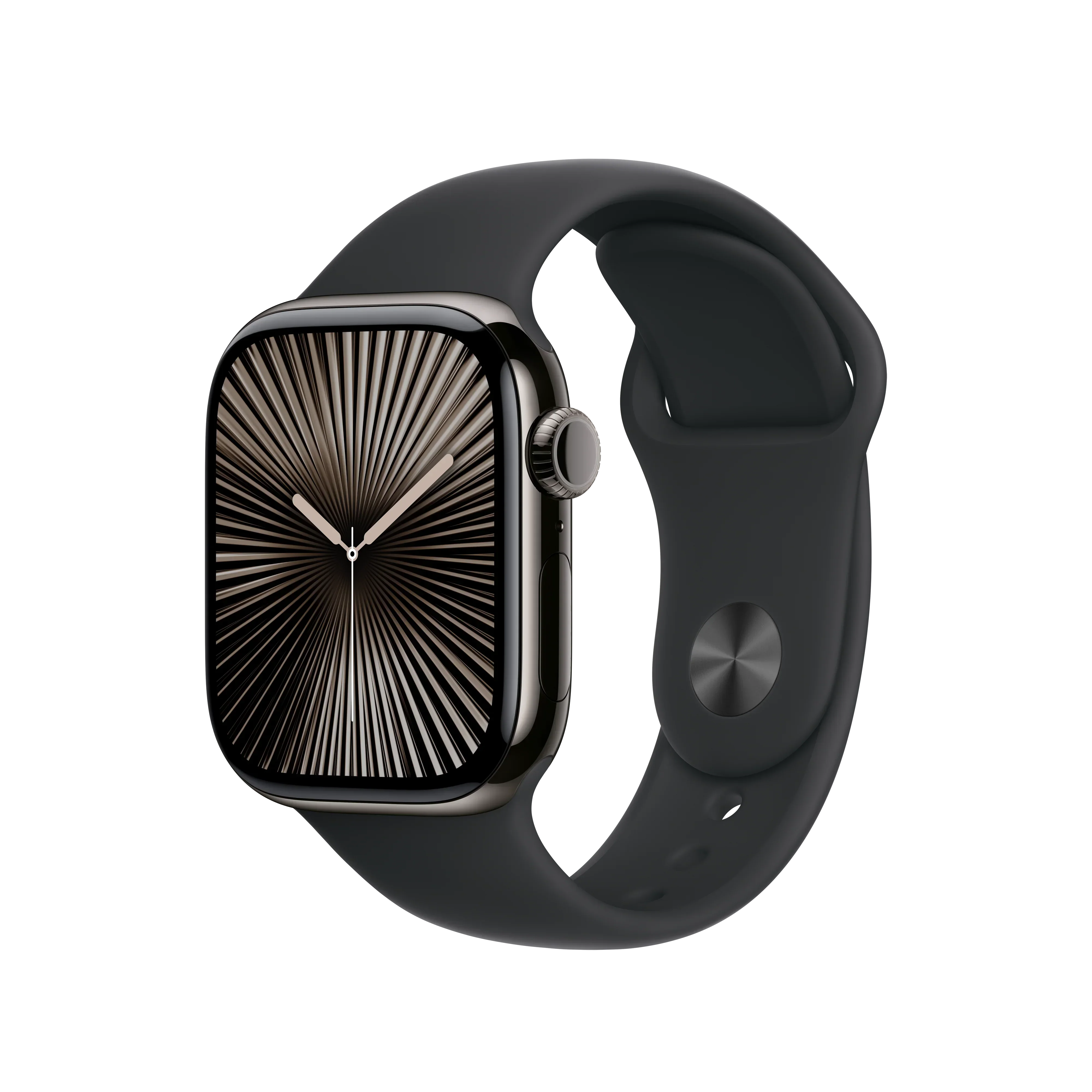 Curea Apple pentru Apple Watch 42mm Sport Band, Black Sport Band, M/L - Image 2