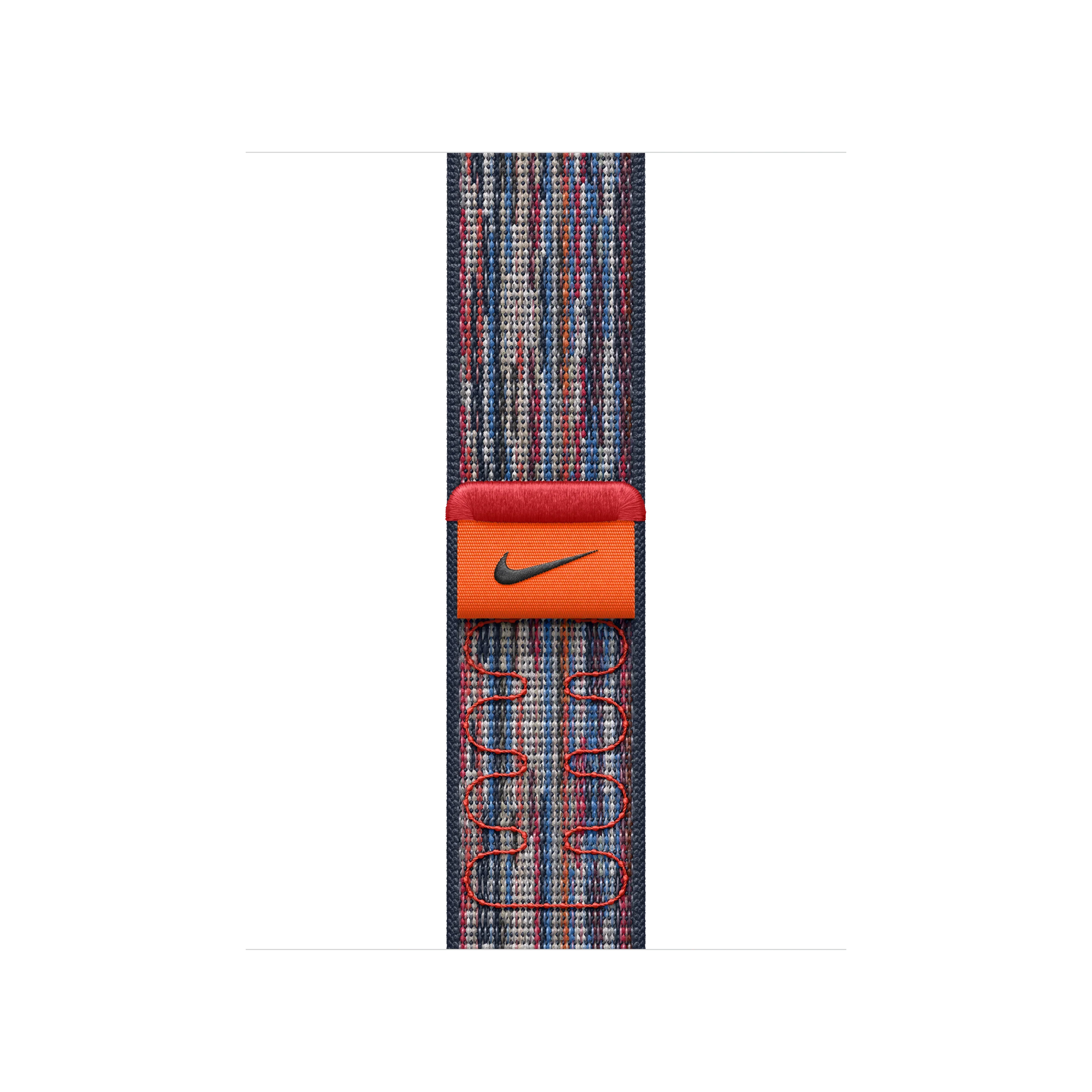 Curea Apple pentru Apple Watch 42mm Nike Sport Loop, Blue/Red Nike Sport Loop