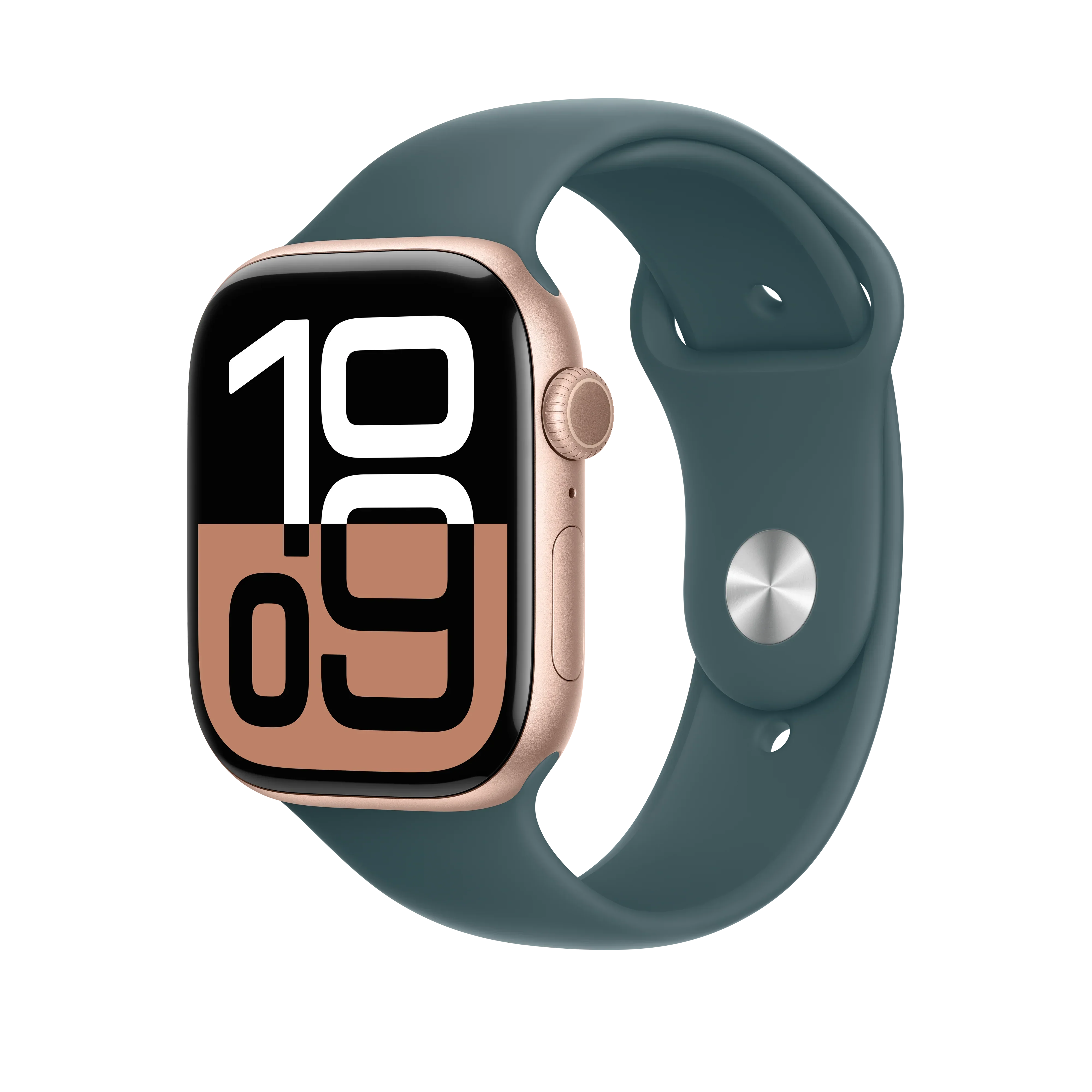 Curea Apple pentru Apple Watch 46mm Sport Band, Lake Green Sport Band, S/M - Image 2