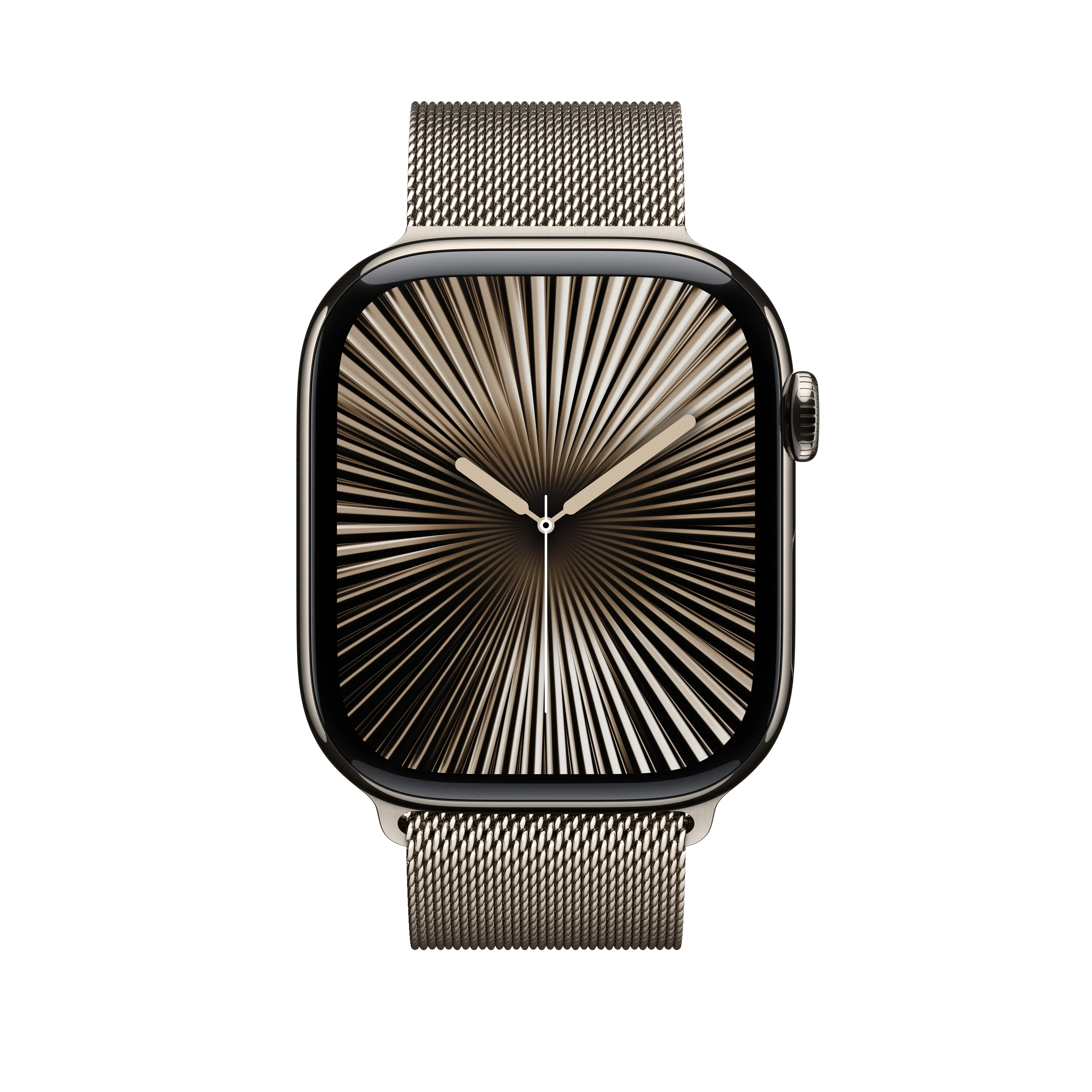 Curea Apple pentru Apple Watch 46mm Milanese Loop, Natural Milanese Loop, S/M - Image 3