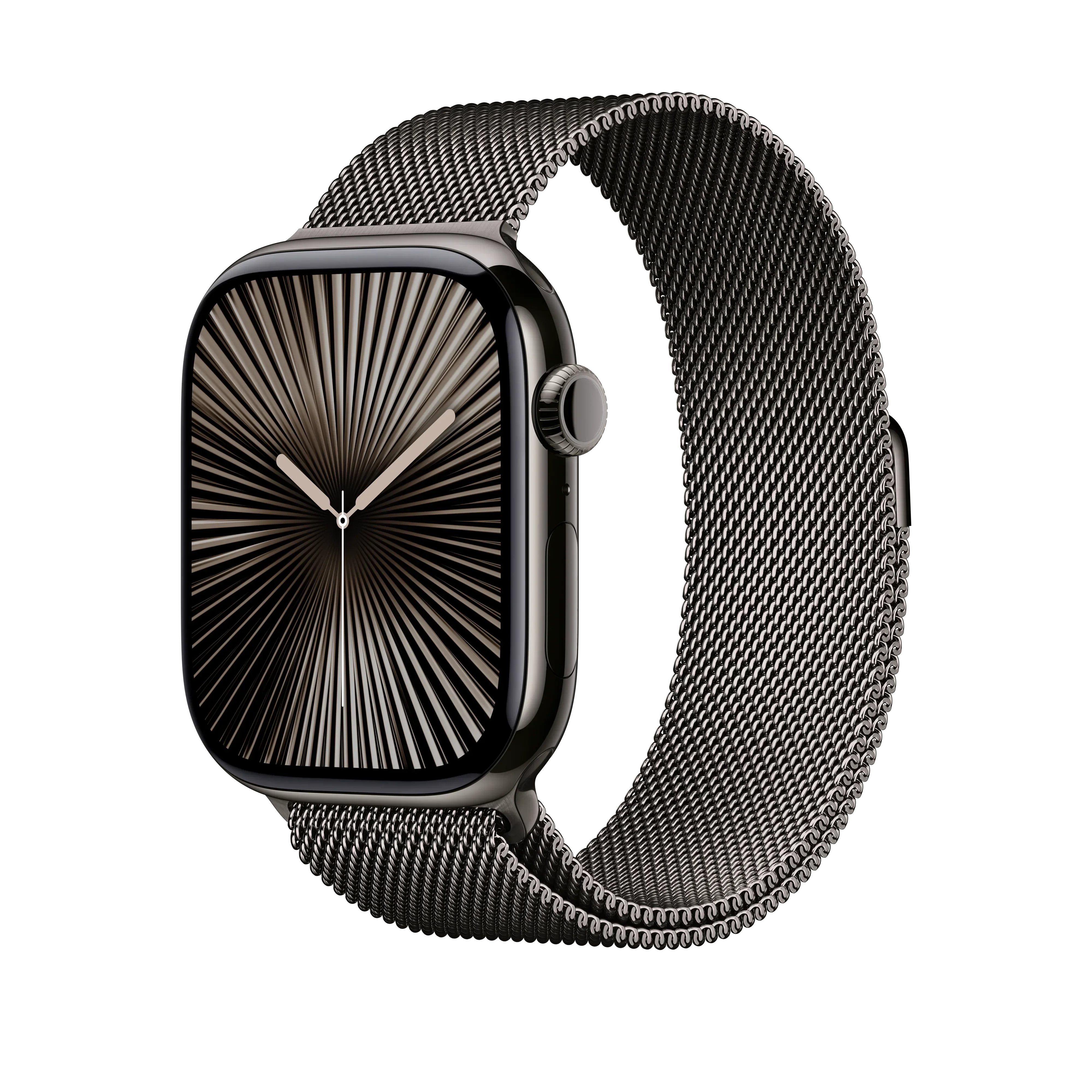 Curea Apple pentru Apple Watch 46mm Milanese Loop, Slate Milanese Loop, S/M - Image 2