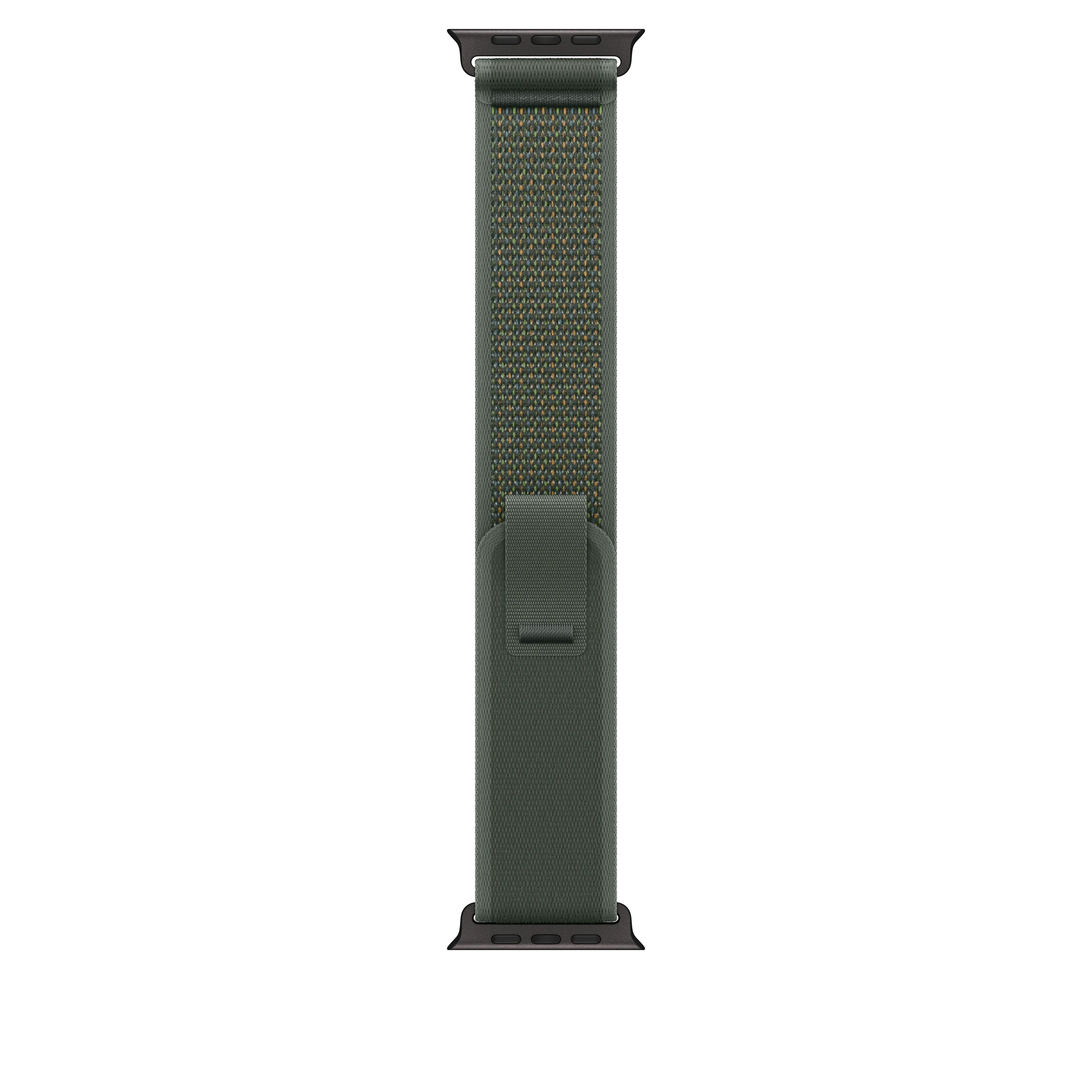 Curea Apple pentru Apple Watch 49mm Green Trail Loop, M/L, Black Titanium Finish