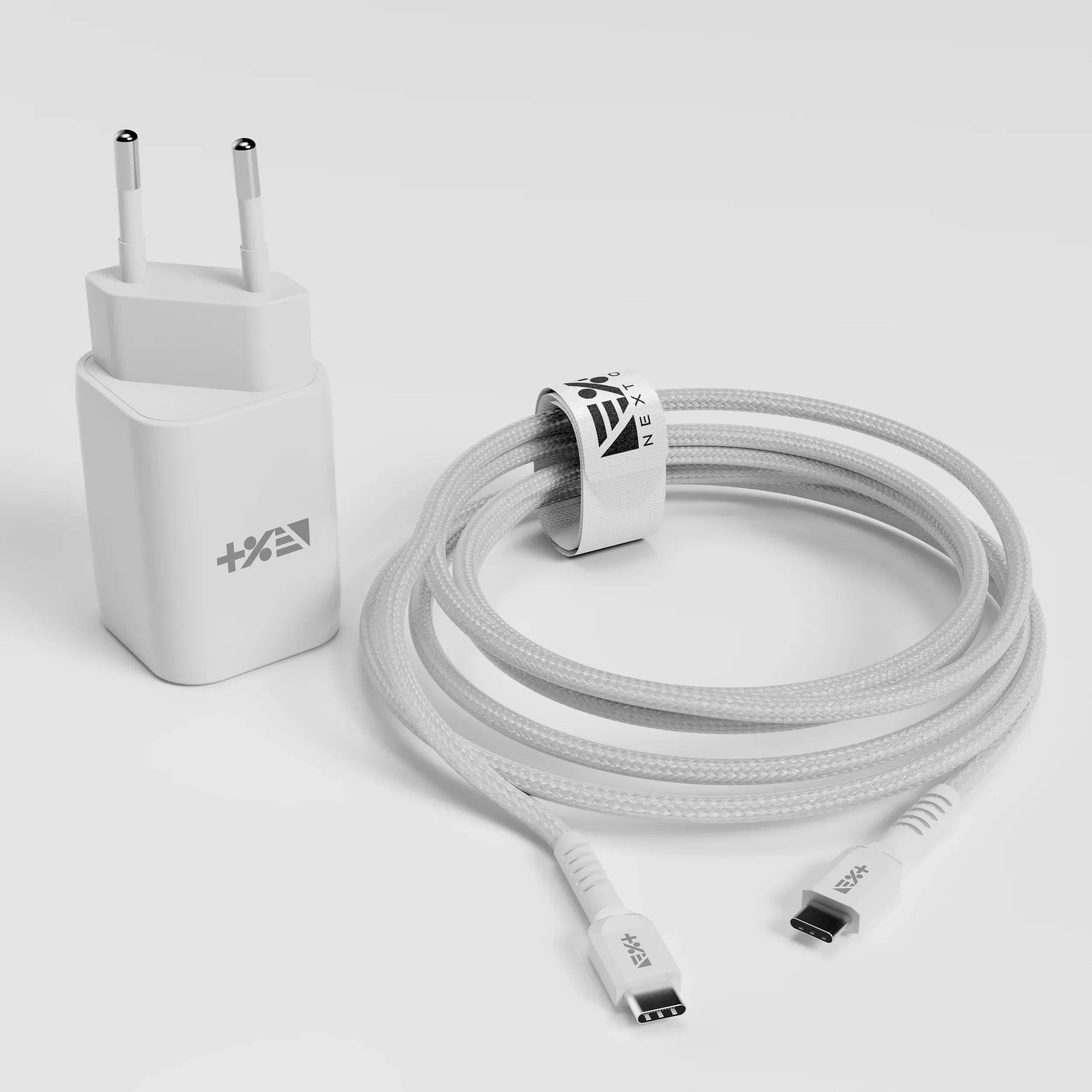 Adaptor de priza NOA Dual GAN 35W + cablu de incarcare USB-C - Image 5