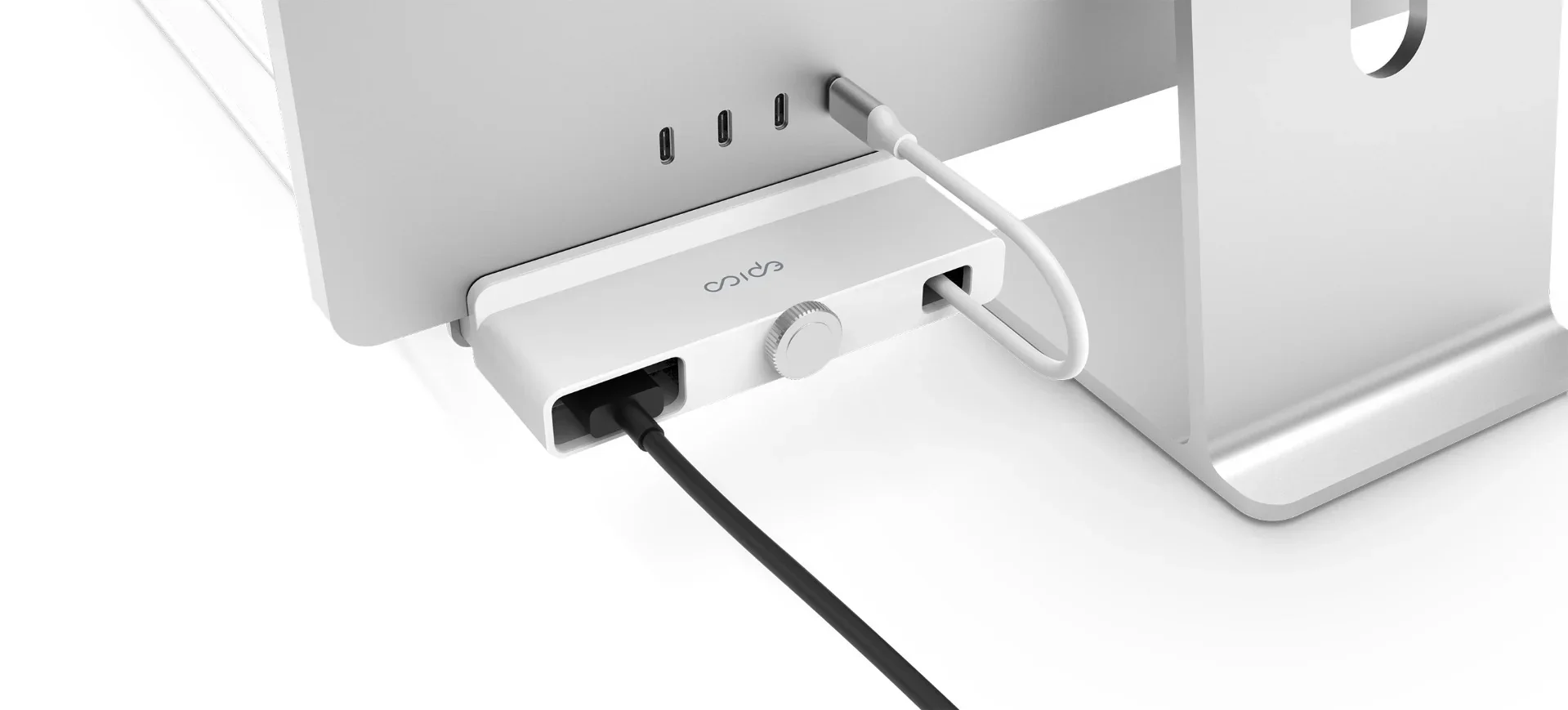 Adaptor Hub Epico USB-C 7in1, Alb - Image 6