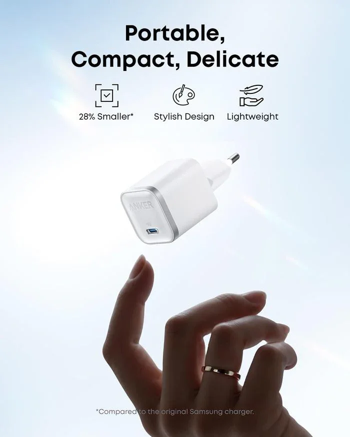 Adaptor priza Anker Nano 45W Super Fast Charger USB-C Alb (cablu 1.8m inclus) - Image 3