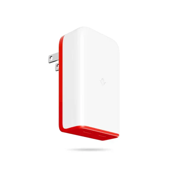 Adaptor priza compact PlugBug Twelve South 50W (EU/UK) cu doua porturi USB-C
