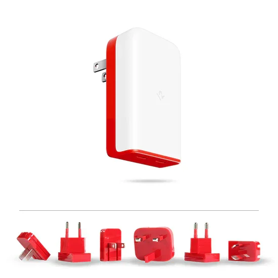 Adaptor priza compact PlugBug Twelve South 50W (EU/UK) cu doua porturi USB-C - Image 2