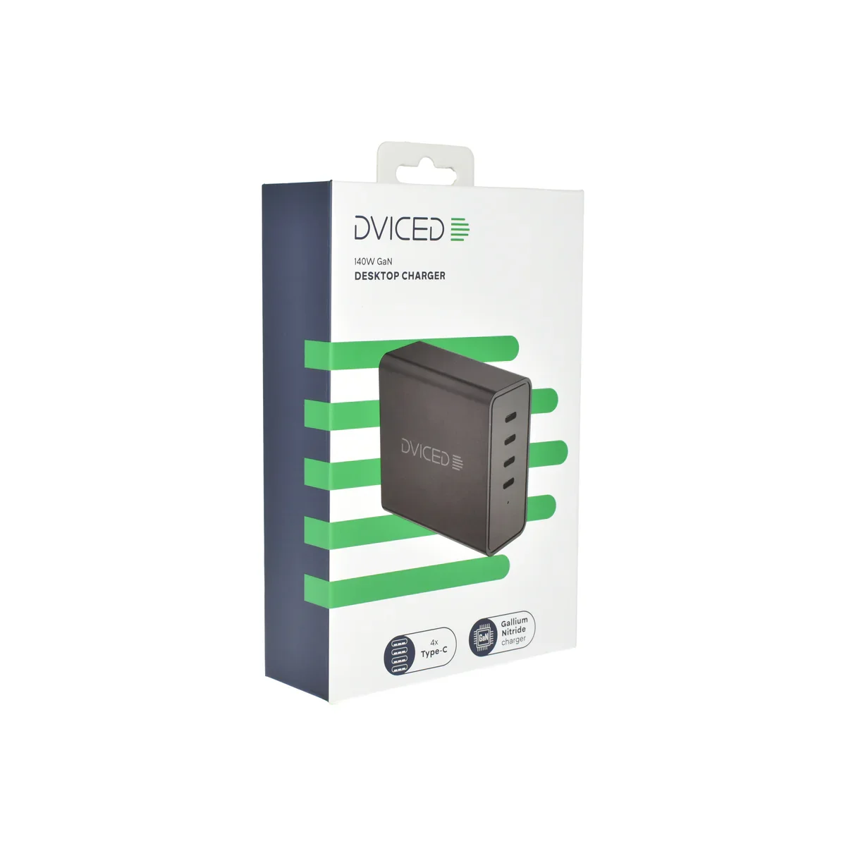 Adaptor priza Dviced Desktop 140W GaN 4 USB-C EU -Negru - Image 4