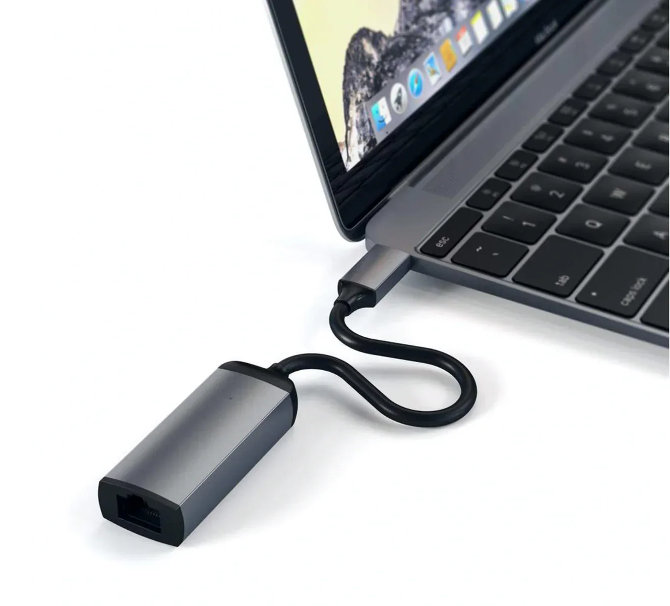 Adaptor Satechi Type-C la Gigabit ETHERNET Space Gray - Image 2