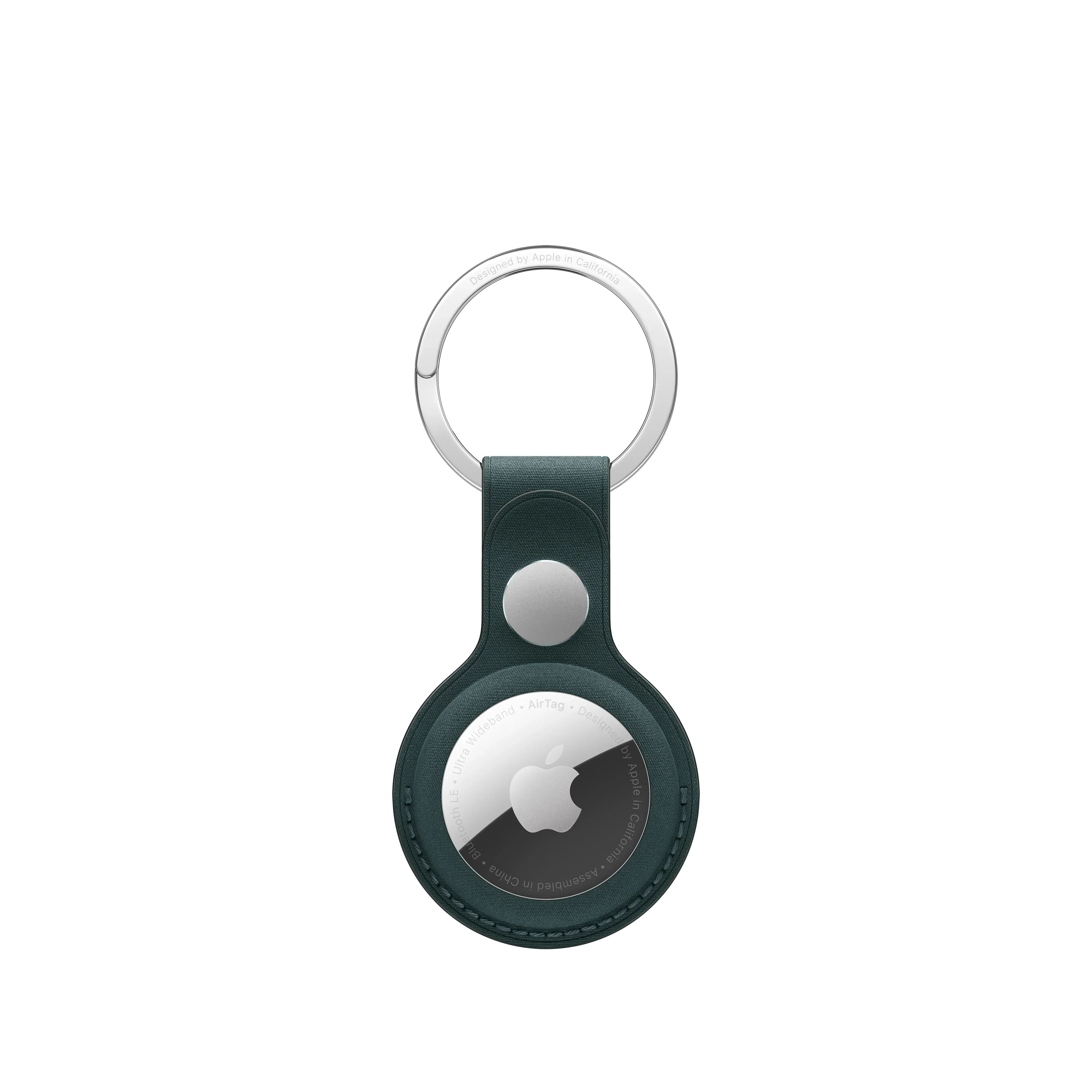Breloc AirTag FineWoven Key Ring - Dark Green