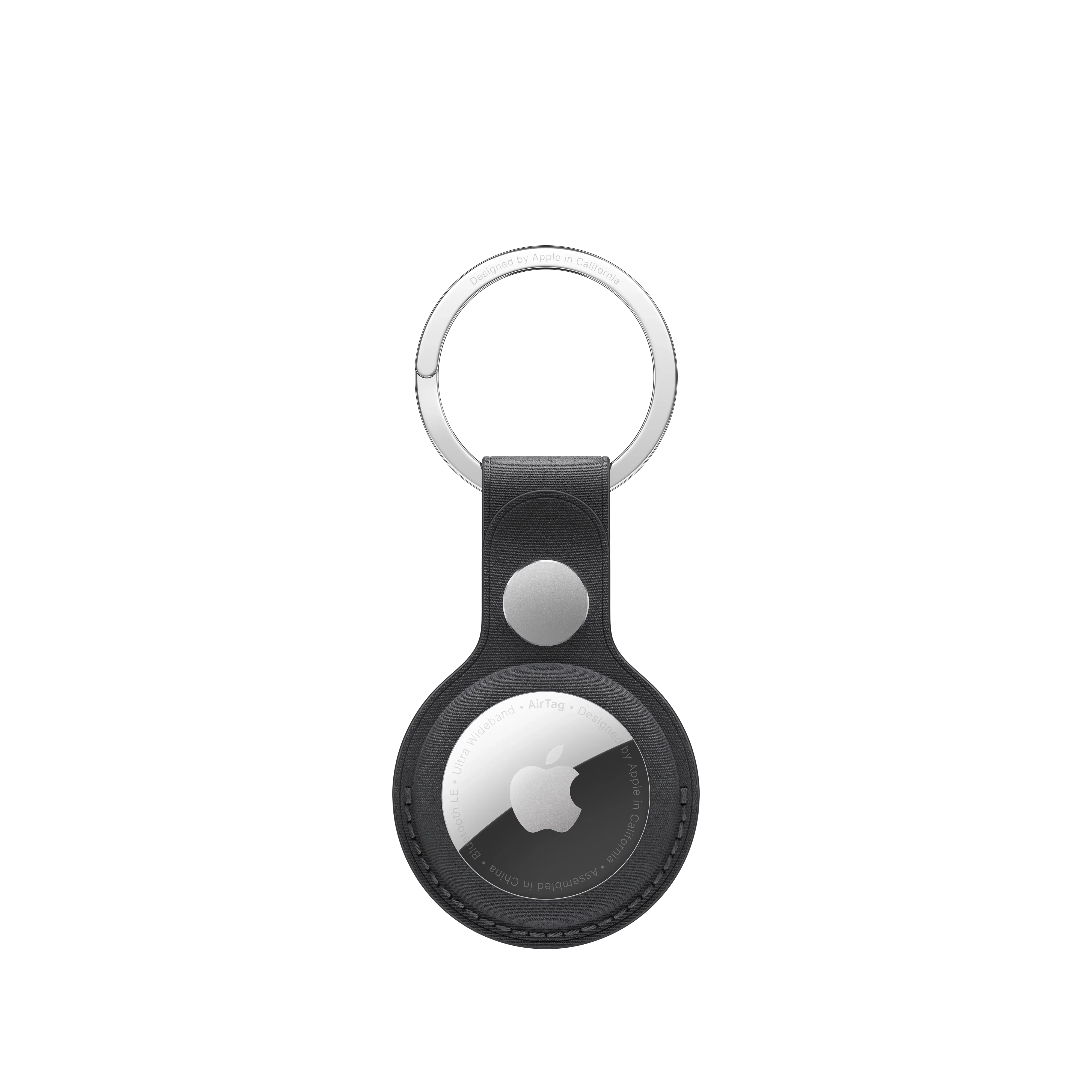 Breloc Apple AirTag FineWoven Key Ring, Black