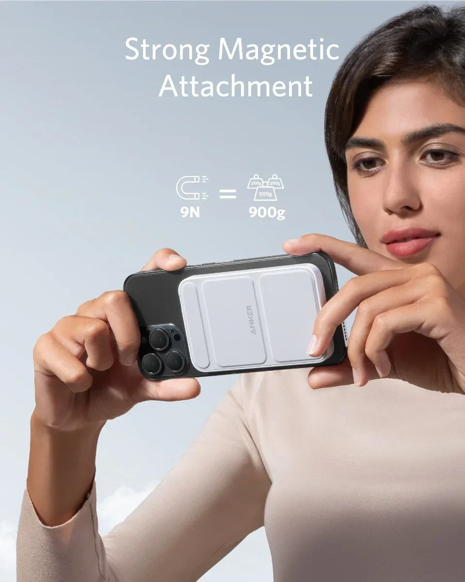 Baterie externa Anker PowerCore Mag-Go 5K - White - Image 3