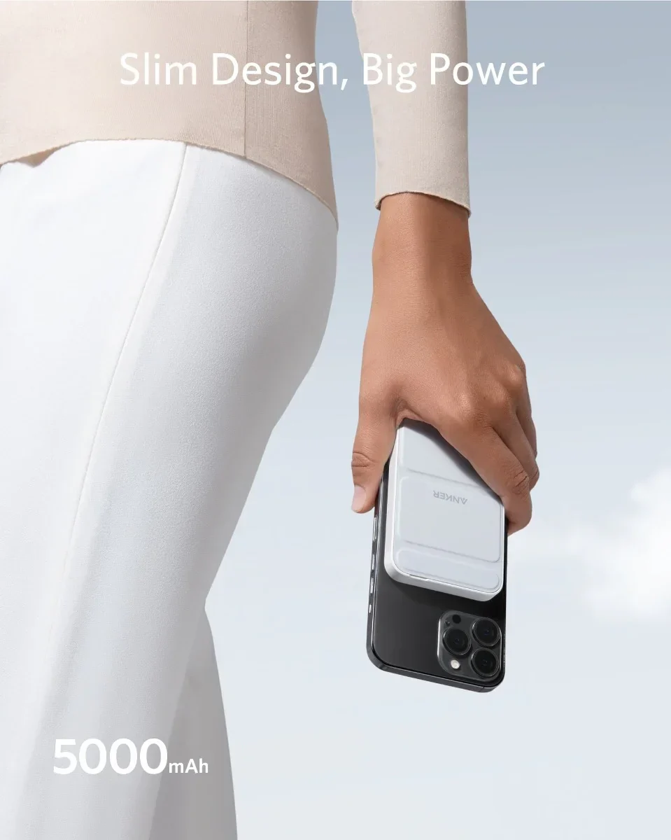 Baterie externa Anker PowerCore Mag-Go 5K - White - Image 4