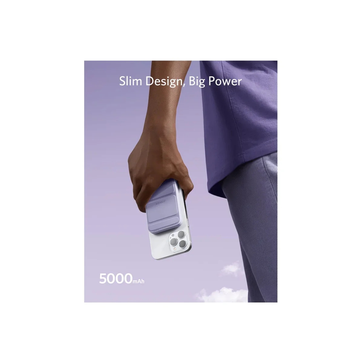 Baterie externa Anker PowerCore Mag-Go 5K - White - Image 9