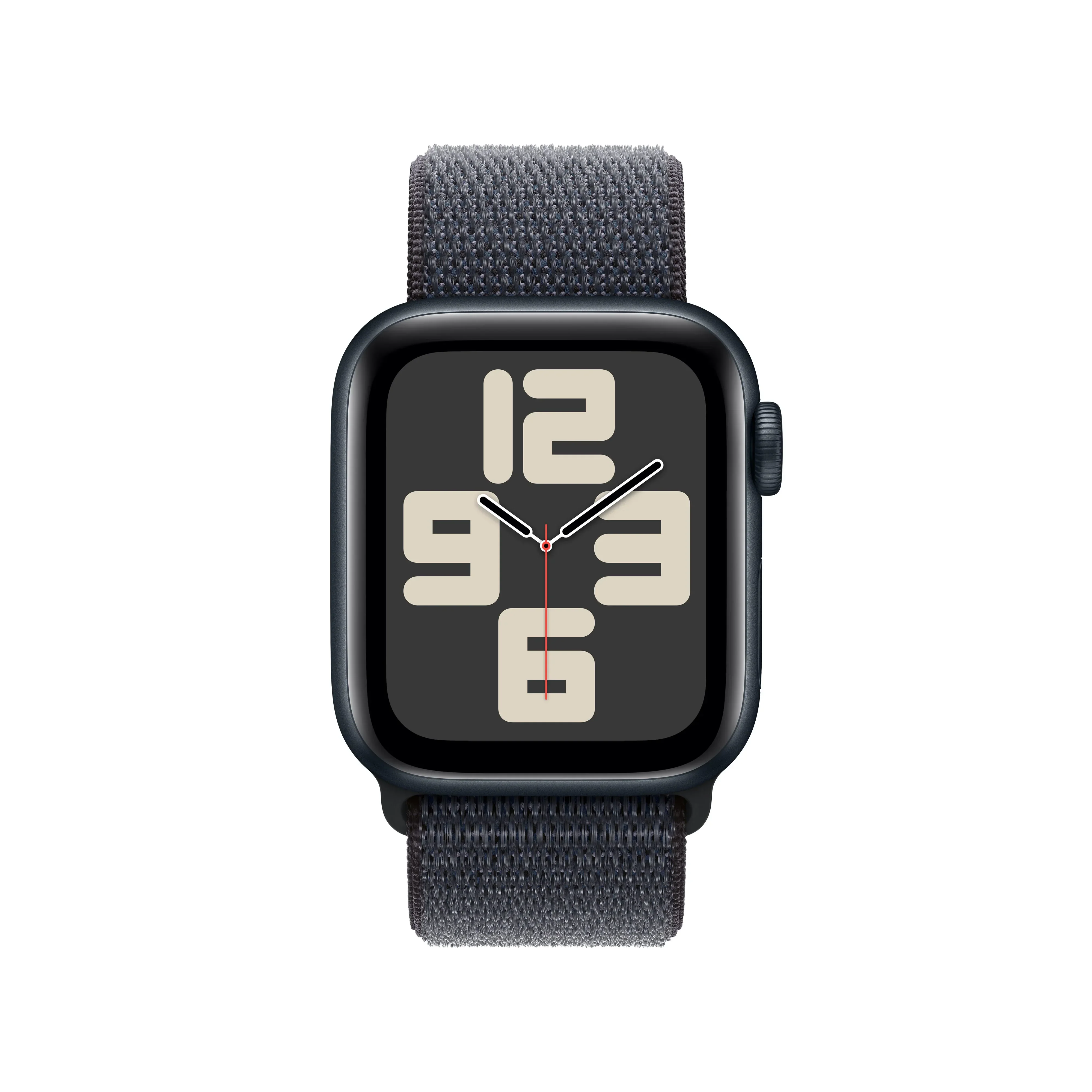 Apple Watch SE GPS, 40mm Midnight Aluminium Case, Ink Sport Loop - Image 2