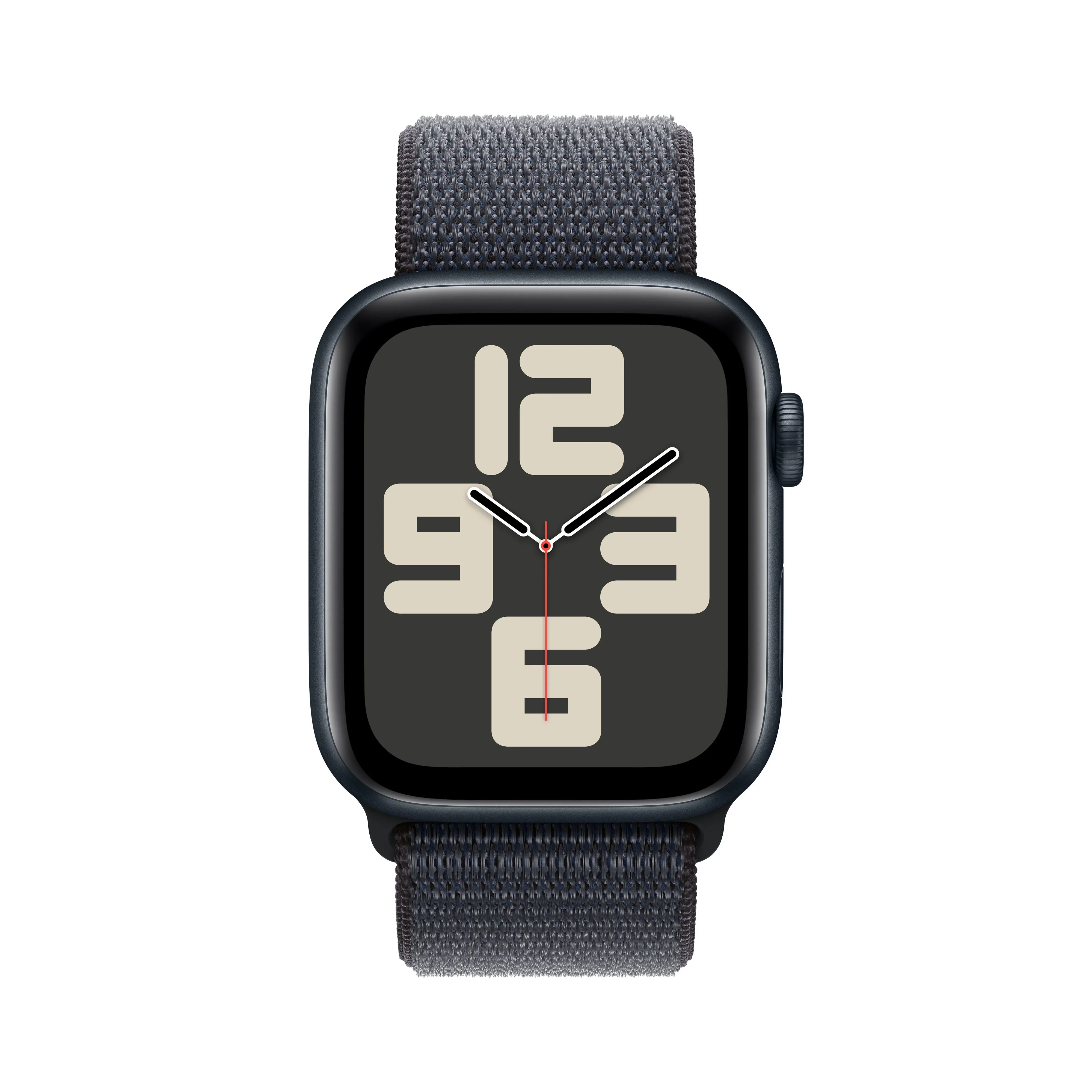 Apple Watch SE GPS + Cellular, 44mm Midnight Aluminium Case, Ink Sport Loop - Image 2