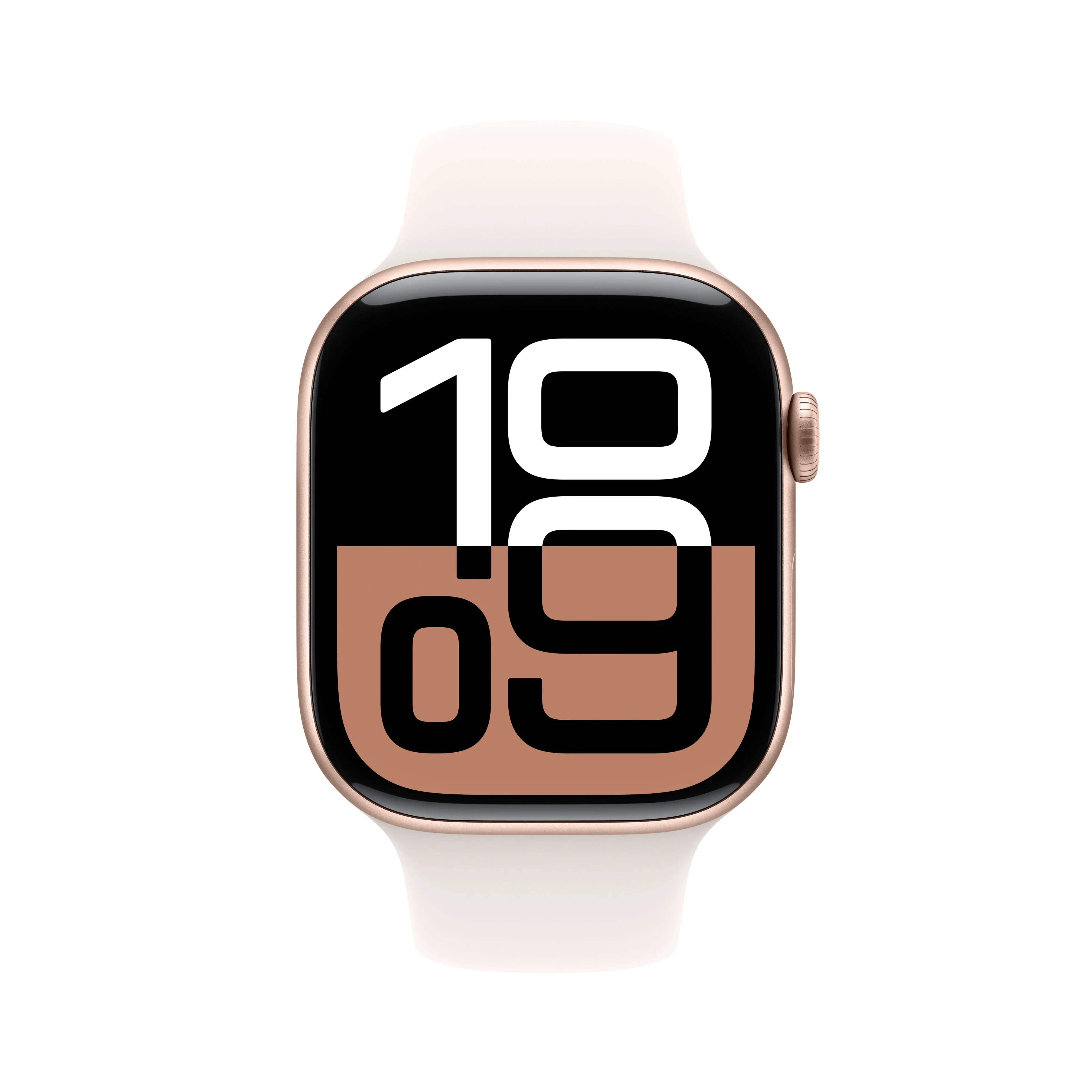 Apple Watch Series 10 GPS, 46mm Rose Gold Aluminium Case, Light Blush Sport Band - S/M - Image 2
