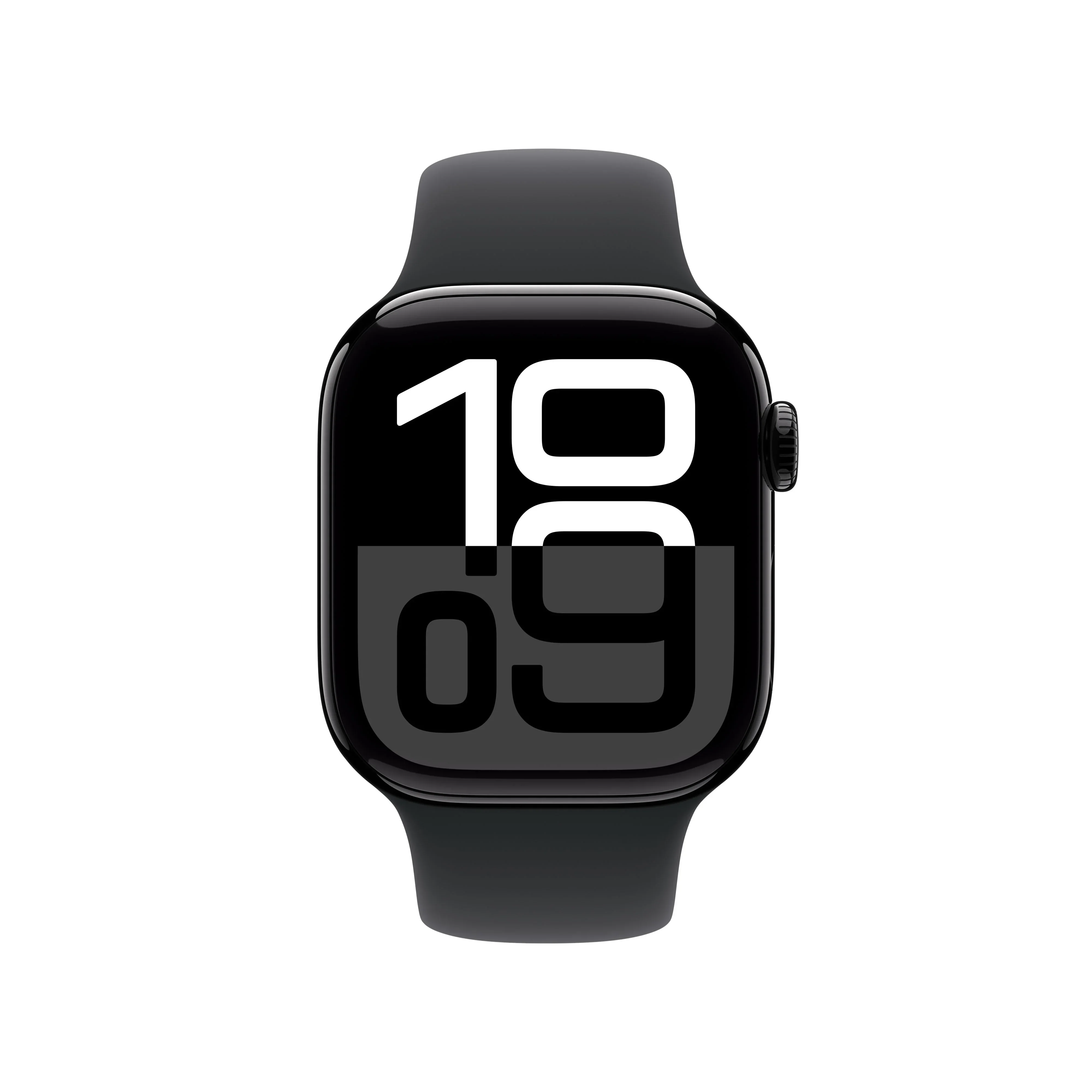 Apple Watch Series 10 GPS + Cellular, 42mm Jet Black Aluminium Case, Black Sport Band - M/L - Image 2