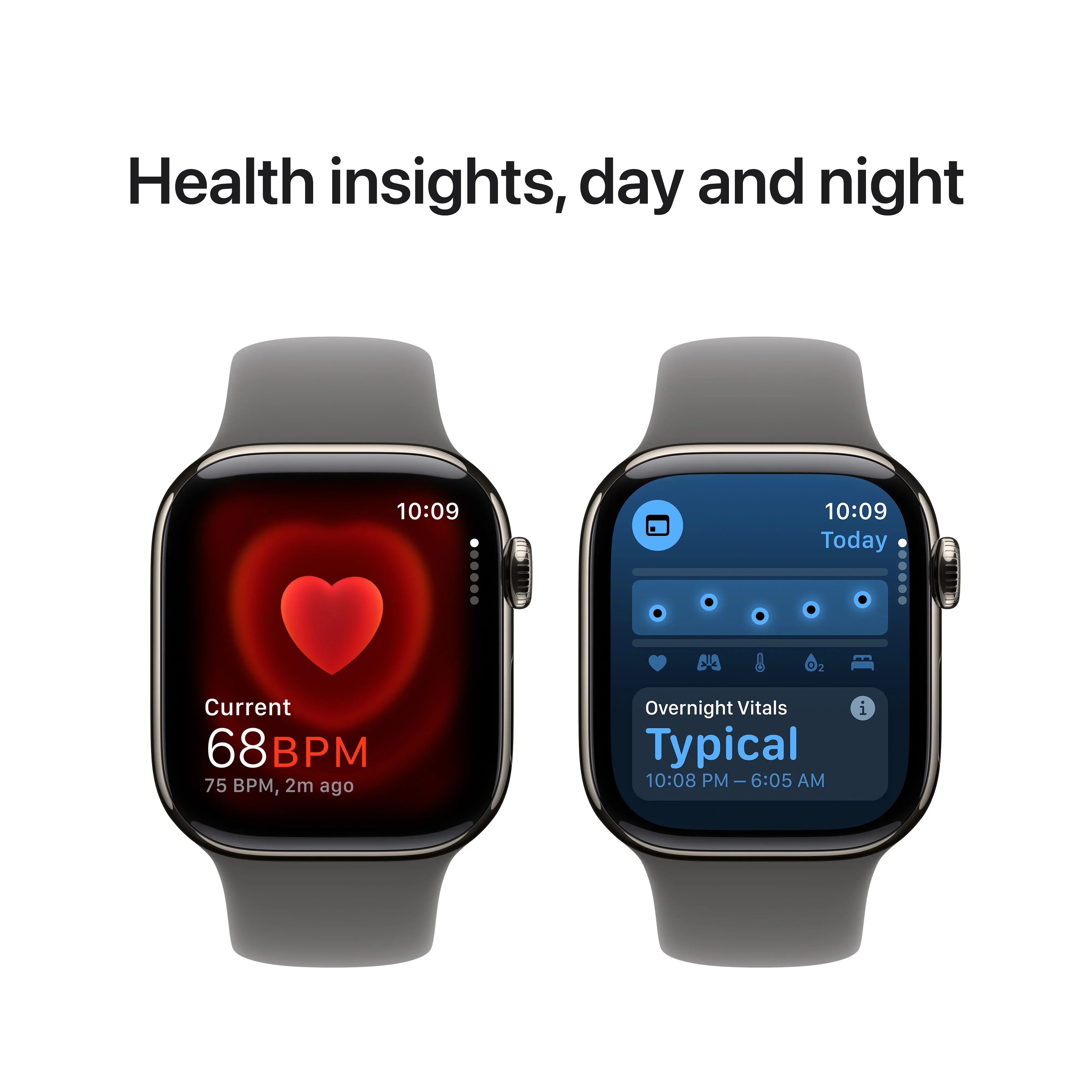 Apple Watch Series 10 GPS + Cellular, 42mm Natural Titanium Case, Stone Grey Sport Band - S/M - Image 5