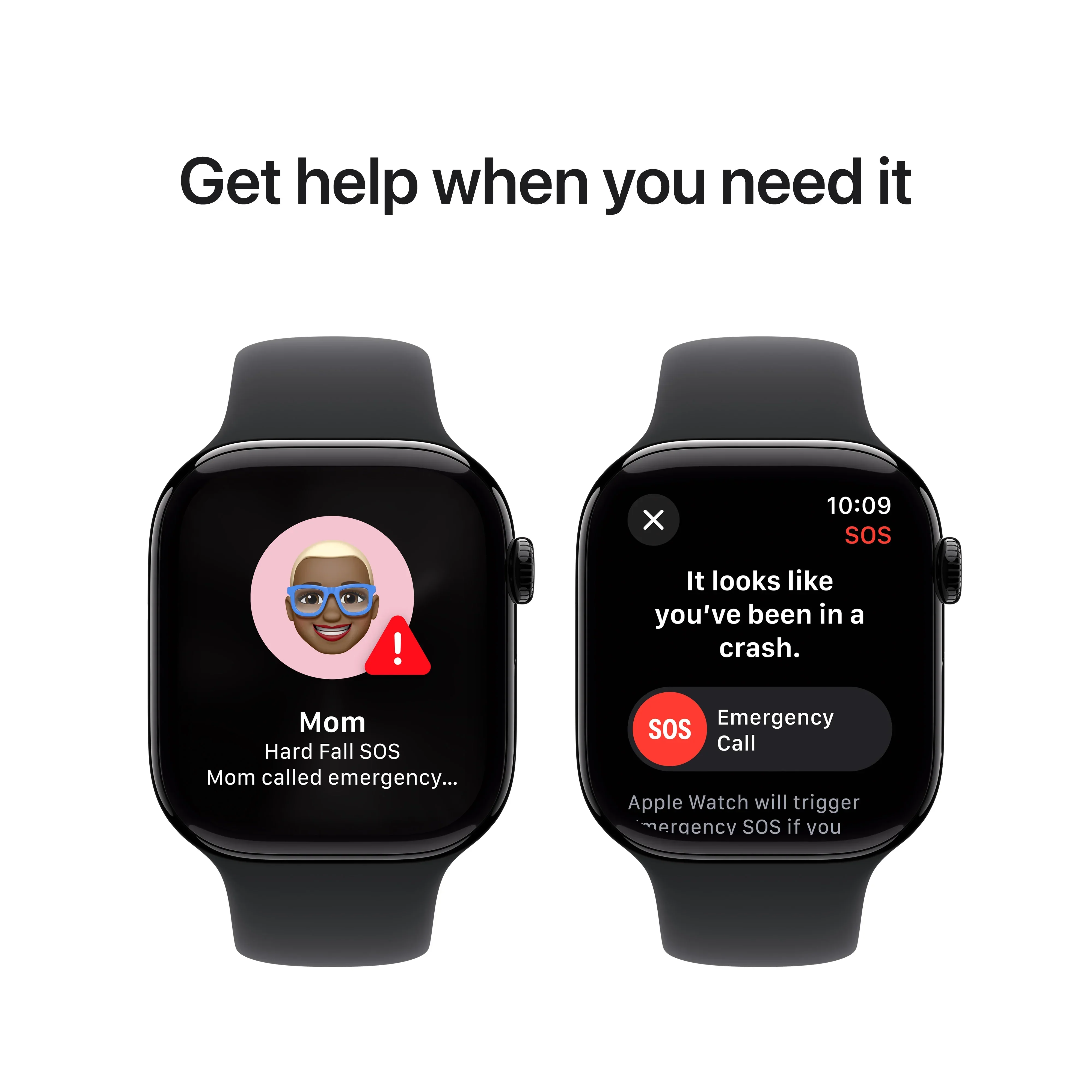 Apple Watch Series 10 GPS + Cellular, 46mm Jet Black Aluminium Case, Black Sport Band - S/M - Image 6