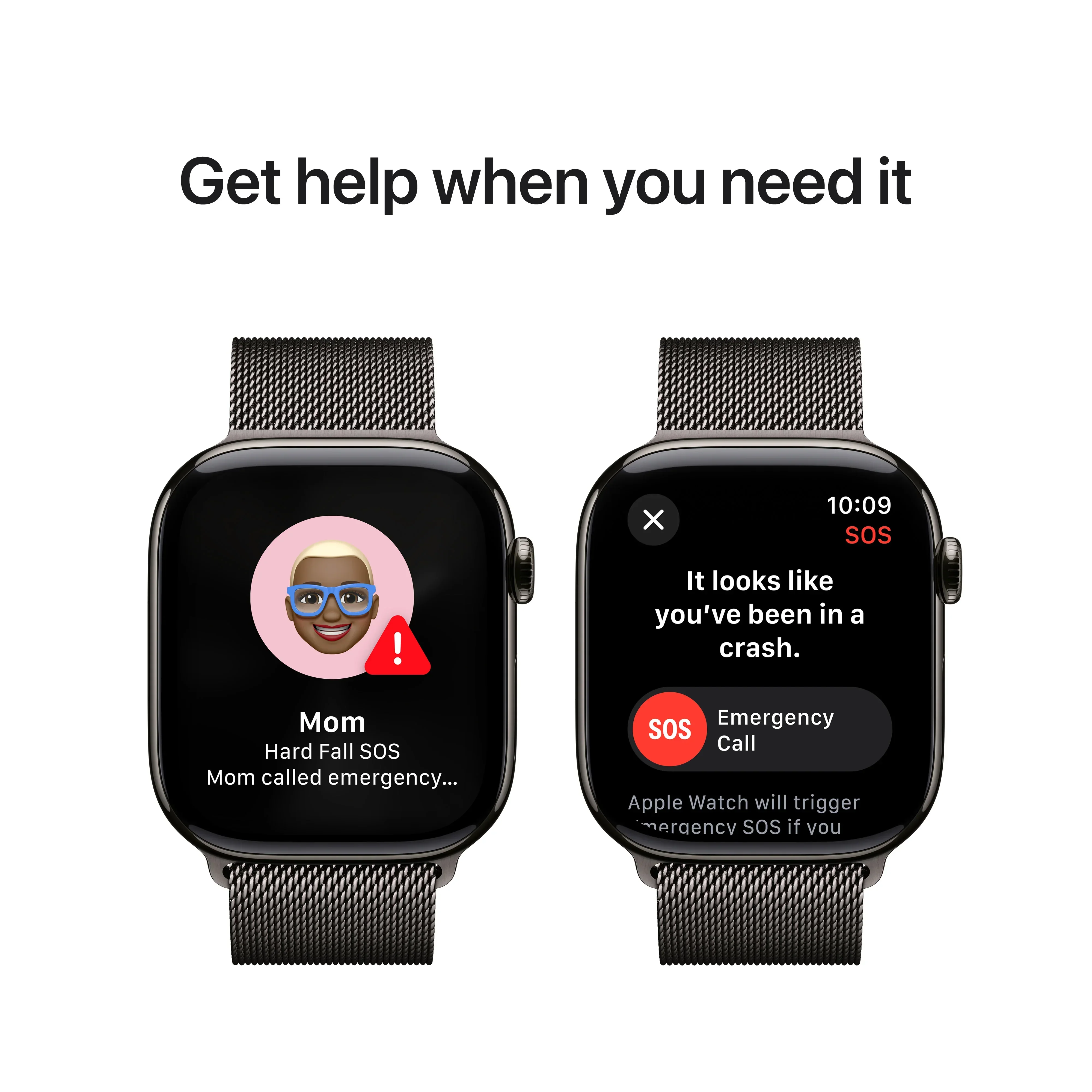 Apple Watch Series 10 GPS + Cellular, 46mm Slate Titanium Case, Slate Milanese Loop - M/L - Image 6