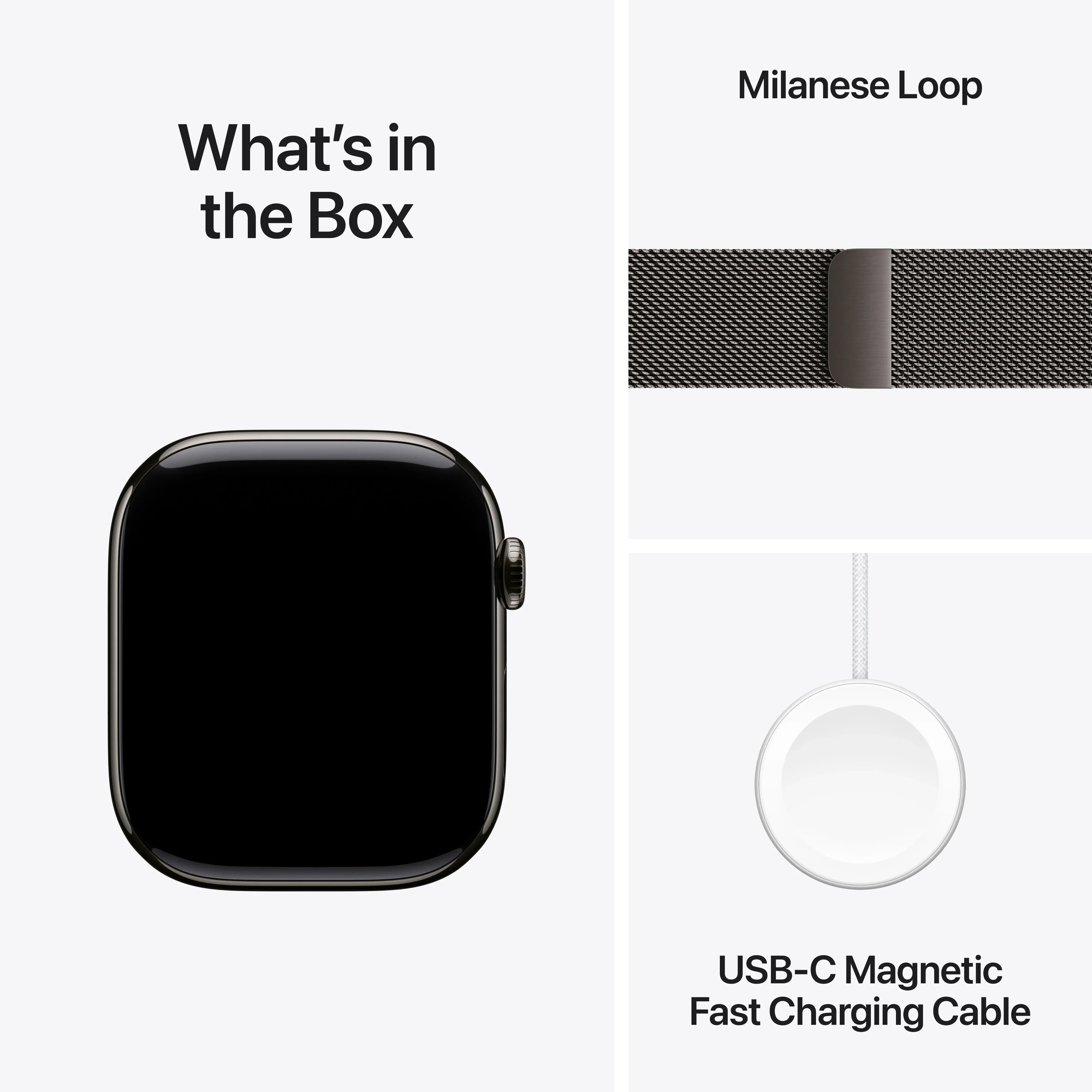 Apple Watch Series 10 GPS + Cellular, 46mm Slate Titanium Case, Slate Milanese Loop - M/L - Image 9
