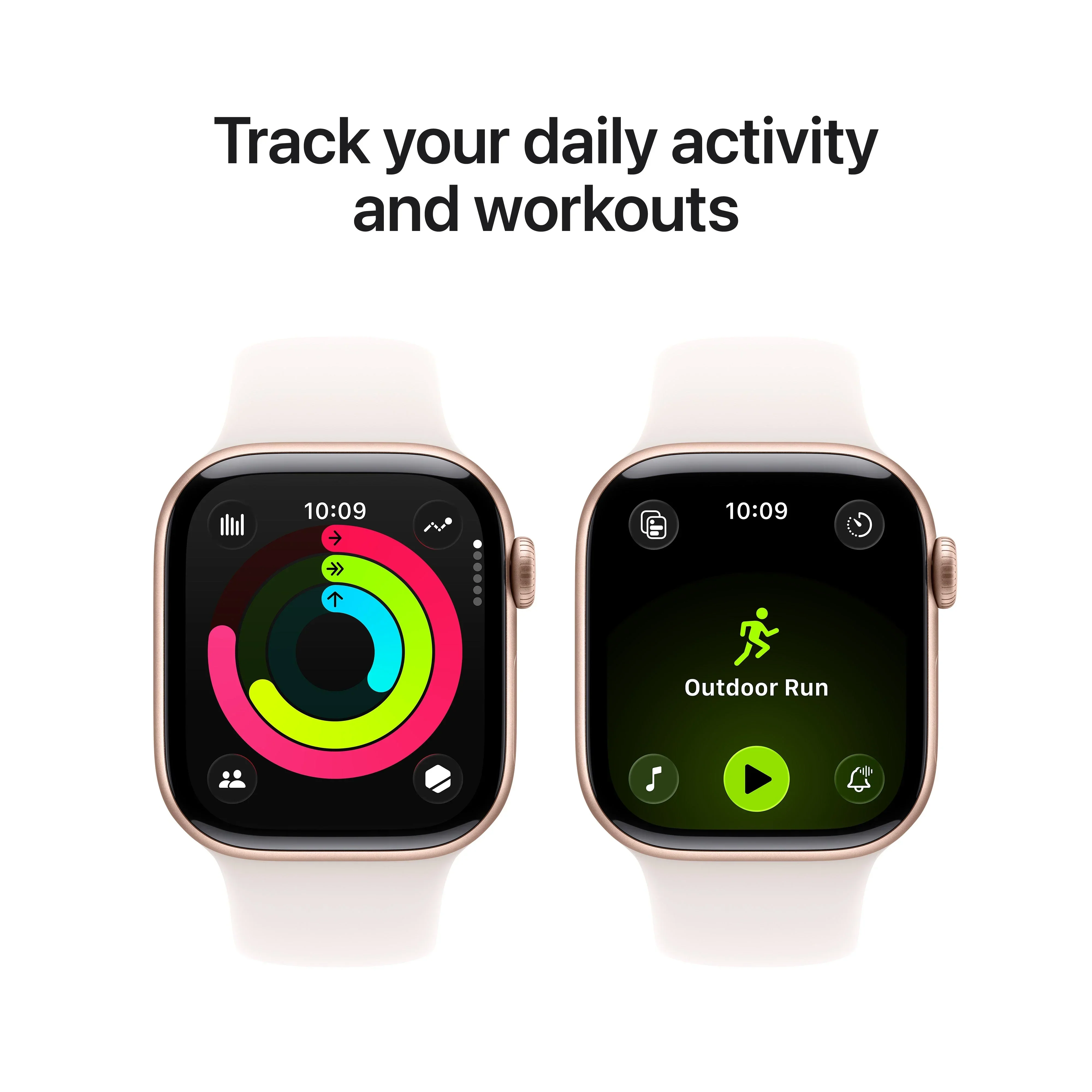 Apple Watch Series 11 GPS + Cellular 42mm Rose Gold Aluminium Case with Light Blush Sport Band - M/L - Image 4