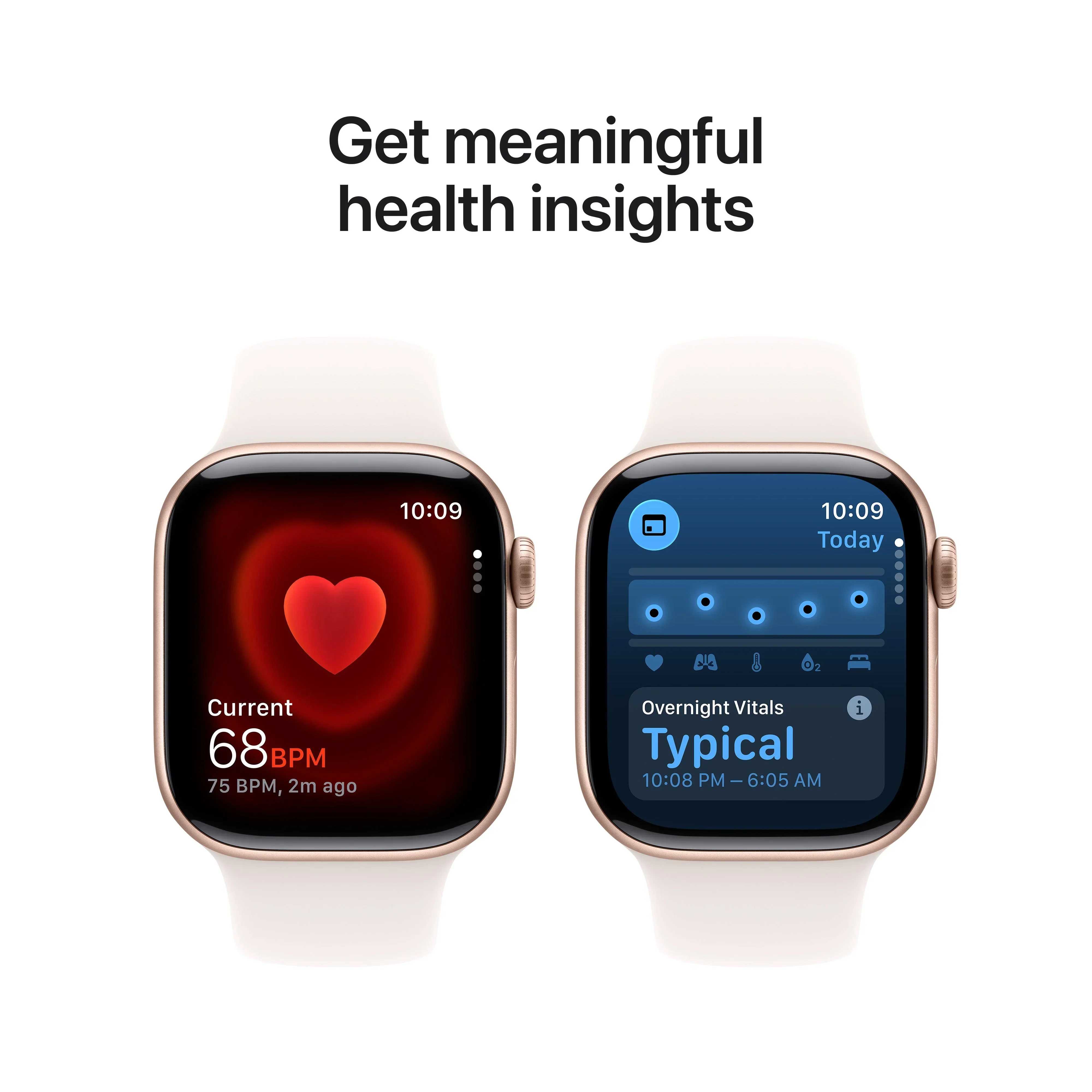 Apple Watch Series 11 GPS + Cellular 42mm Rose Gold Aluminium Case with Light Blush Sport Band - M/L - Image 5