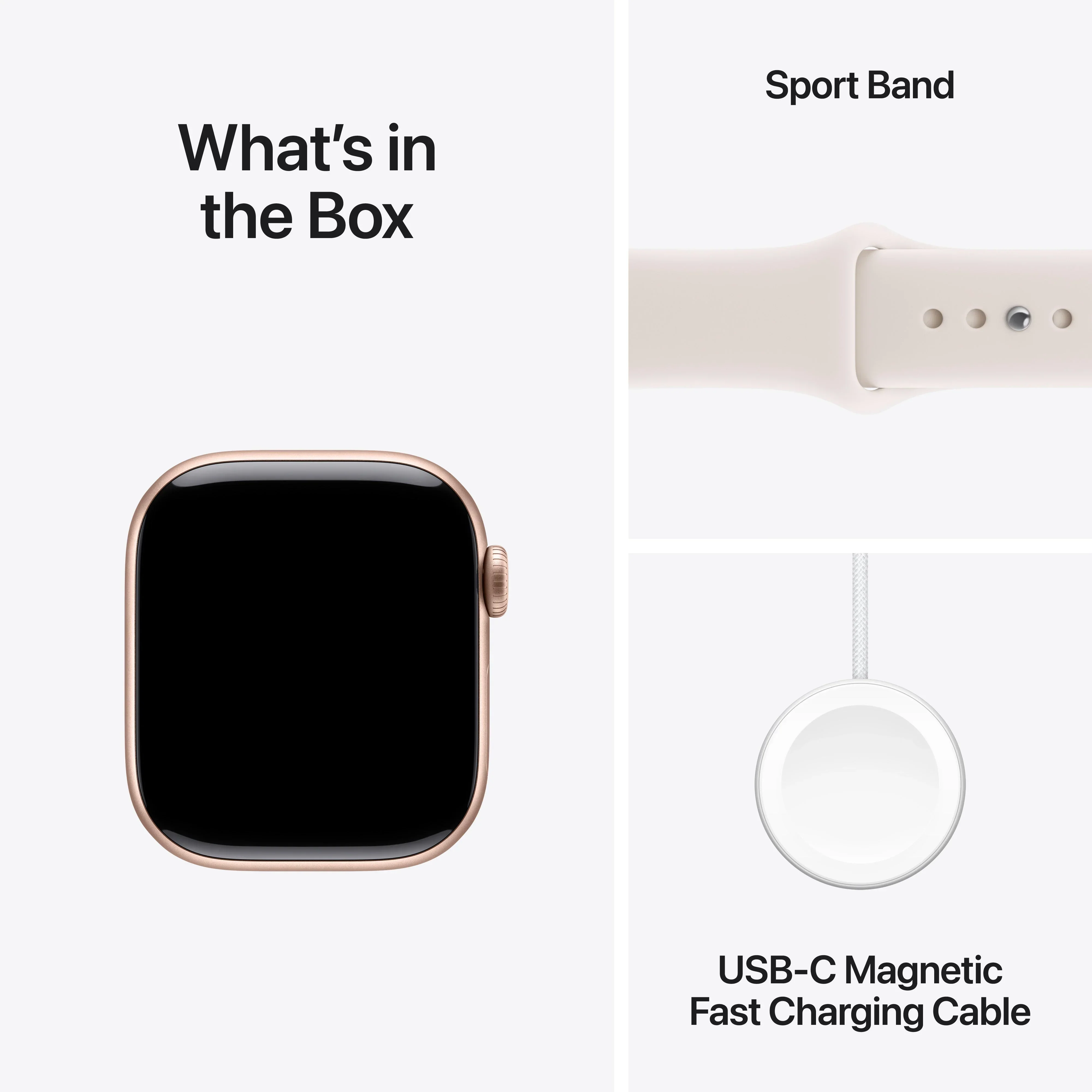 Apple Watch Series 11 GPS + Cellular 42mm Rose Gold Aluminium Case with Light Blush Sport Band - M/L - Image 8
